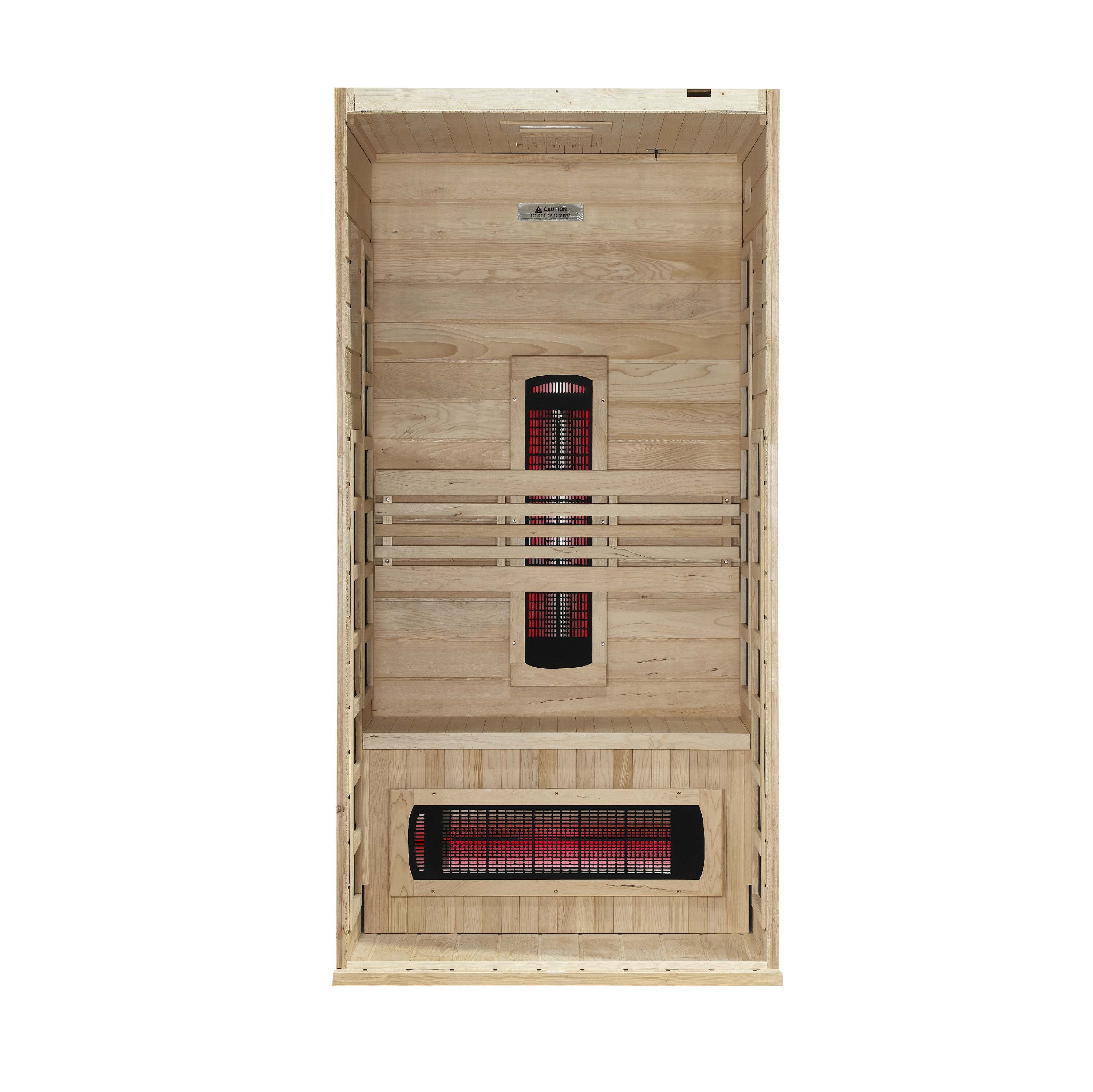 Dynamic Martin 1-2-Person Full Spectrum Near Zero EMF (Under 3MG) FAR Infrared Sauna (Canadian Hemlock) (DYN-6006-03 FS)