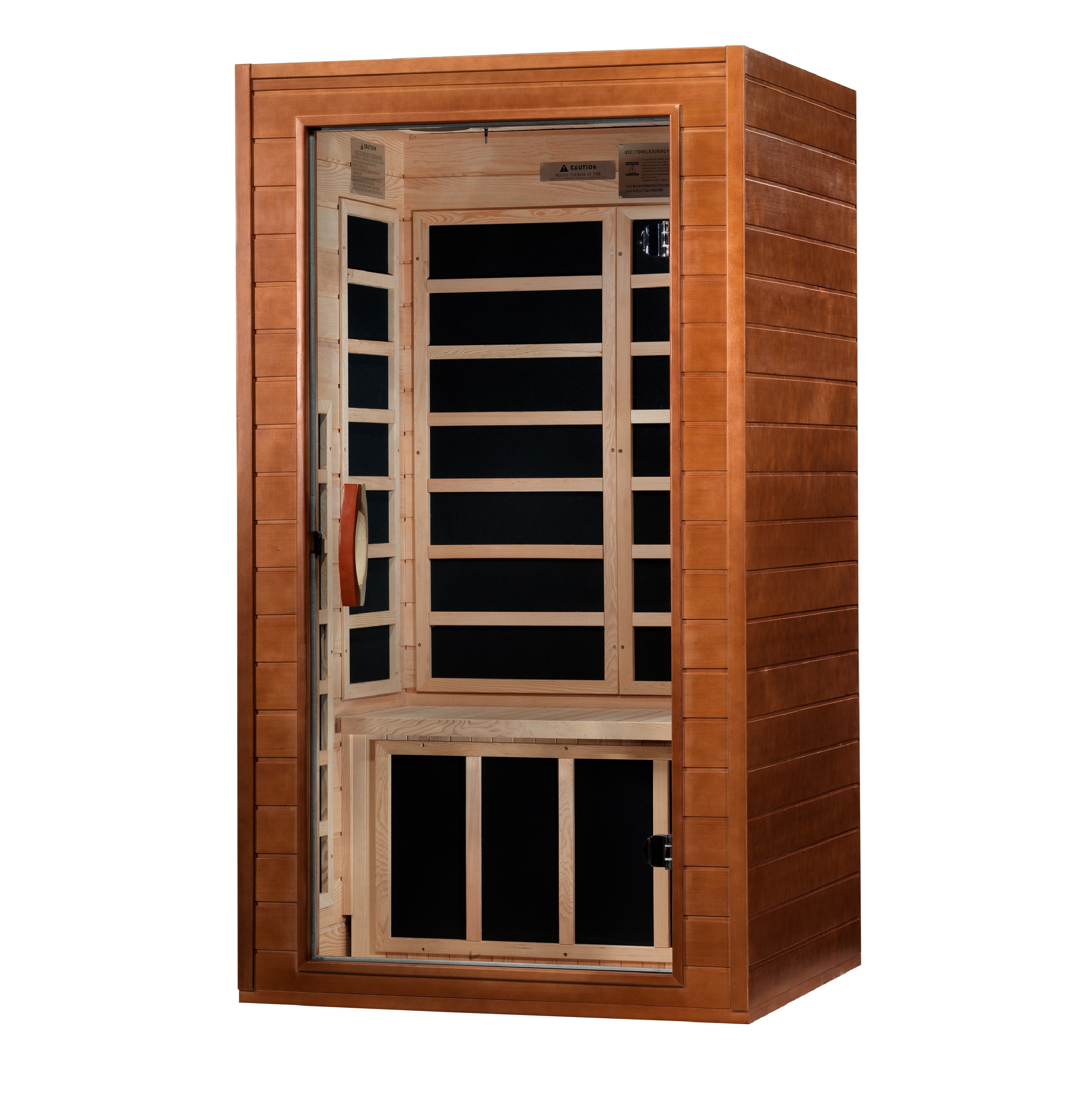 Dynamic Avila Elite 1-2-person Ultra Low EMF (Between 3-5MG) FAR Infrared Sauna (Canadian Hemlock) (DYN-6103-01 Elite)