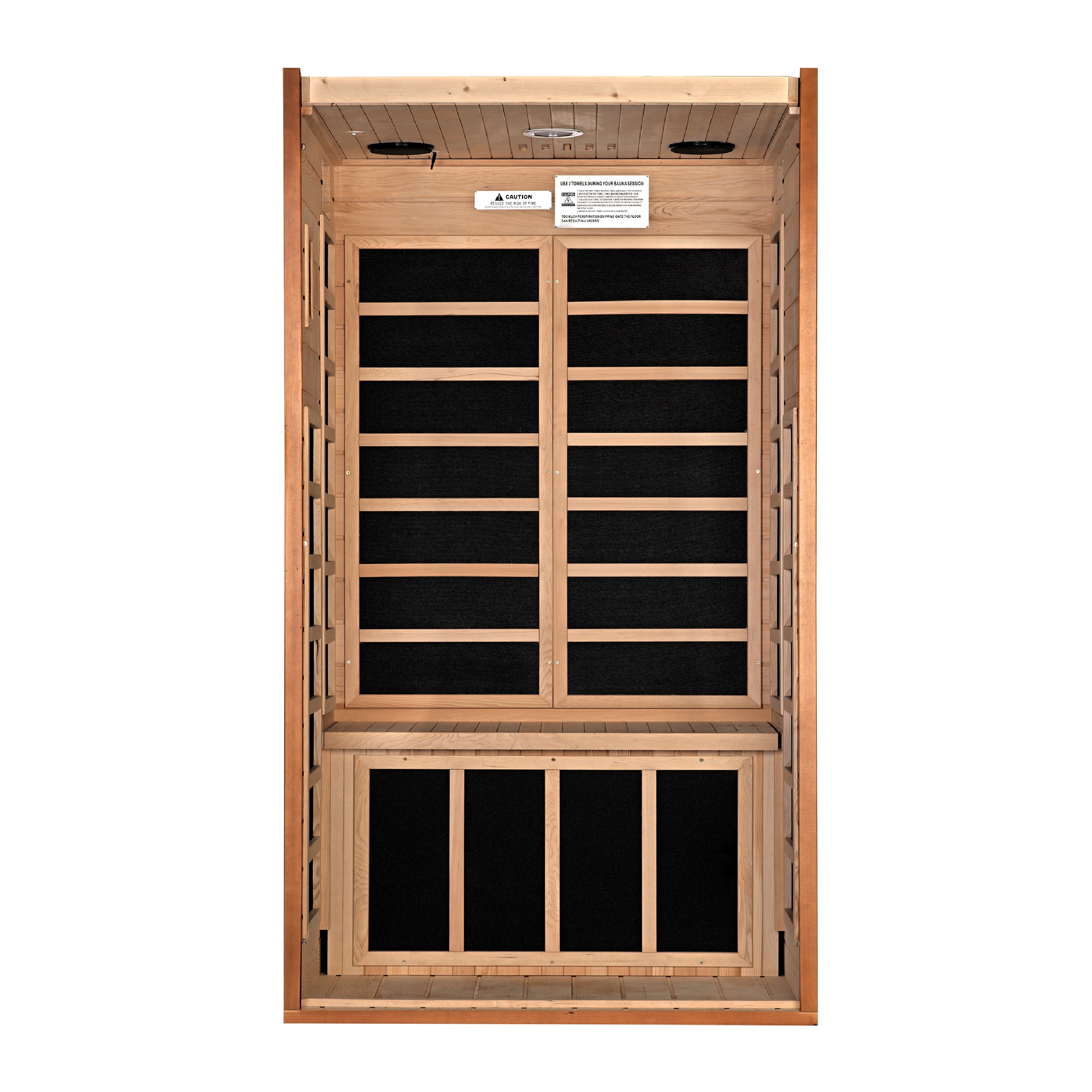 Dynamic Avila Elite 1-2-person Ultra Low EMF (Between 3-5MG) FAR Infrared Sauna (Canadian Hemlock) (DYN-6103-01 Elite)