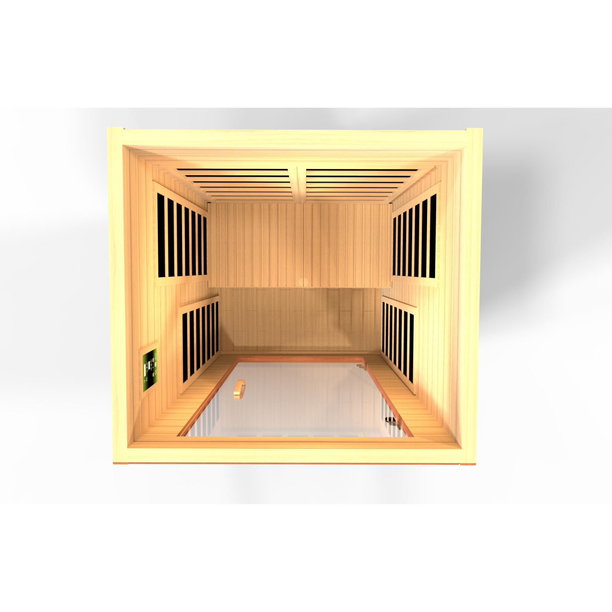 Dynamic Avila 1–2 Person Low EMF FAR Infrared Sauna by Golden Designs (DYN-6103-01)