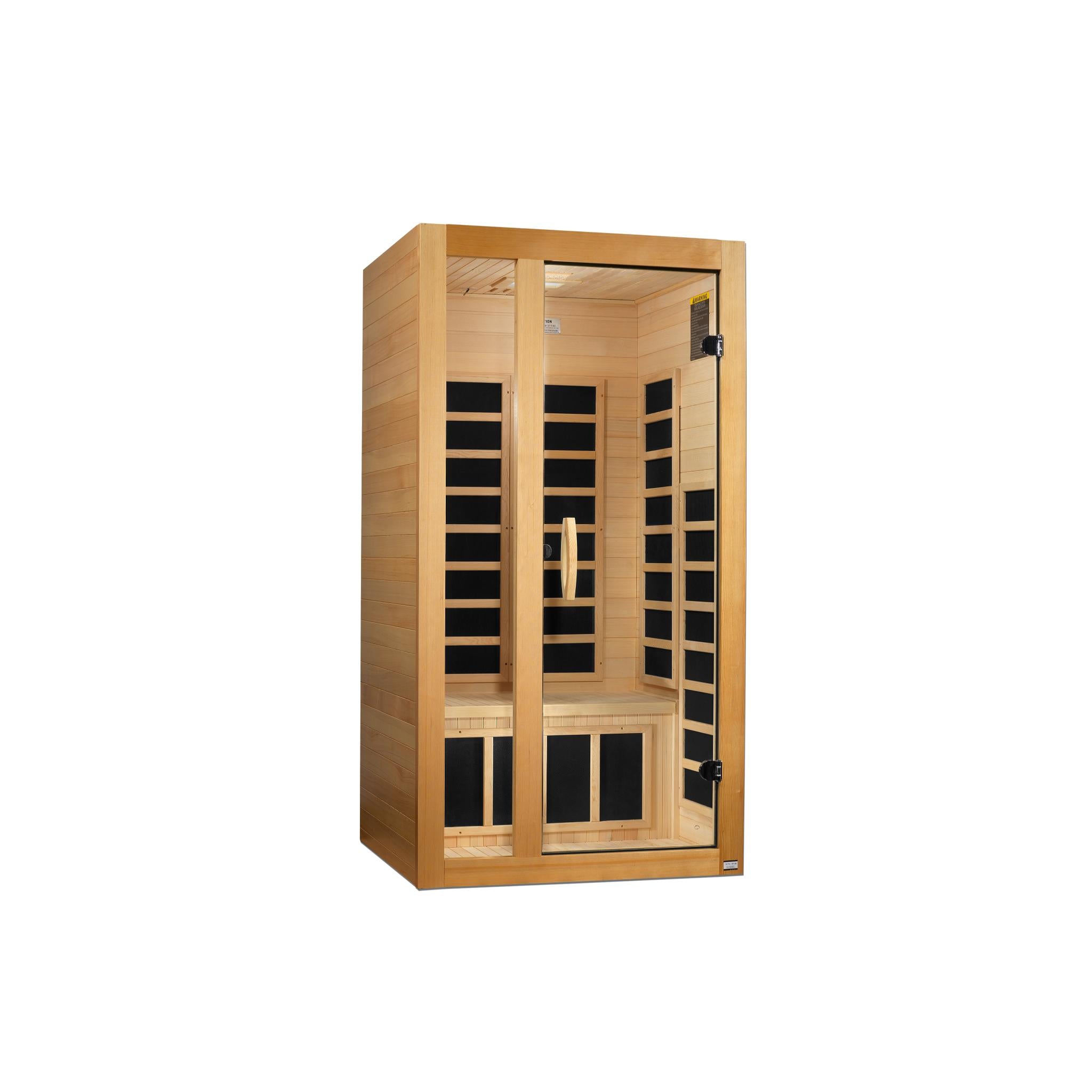 Dynamic Gracia 1–2 Person Low EMF FAR Infrared Sauna by Golden Designs (DYN-6119-01)