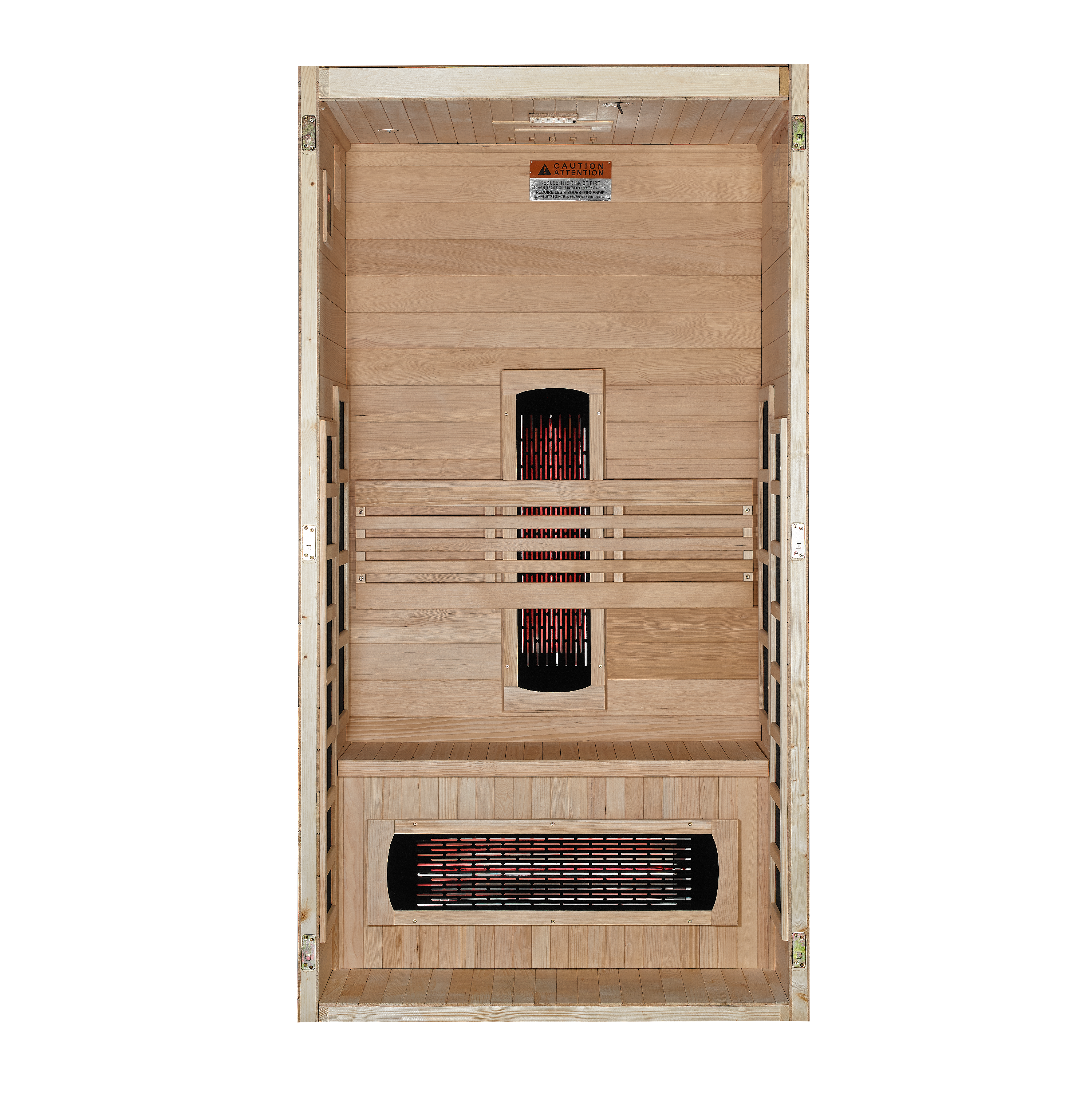 Dynamic Gracia 1-2-Person Full Spectrum Near Zero EMF (Under 3MG) FAR Infrared Sauna (Canadian Hemlock) (DYN-6119-03 FS)