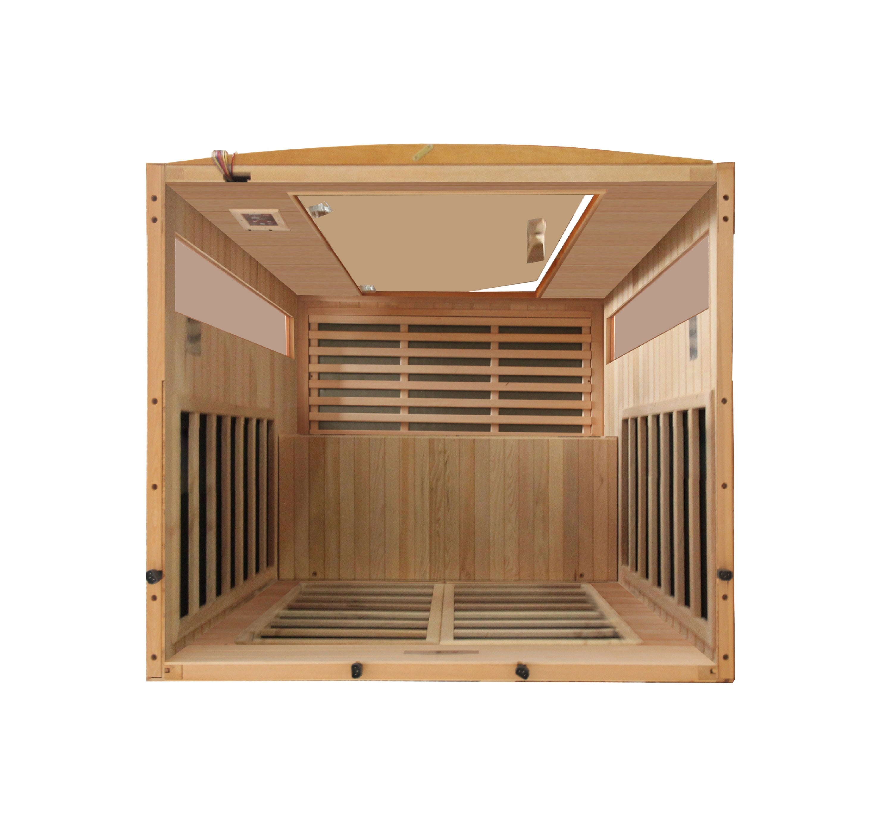 Dynamic Versailles Elite 2-person Ultra Low EMF (Between 3-5MG) FAR Infrared Sauna (Canadian Hemlock) (DYN-6202-03 Elite)