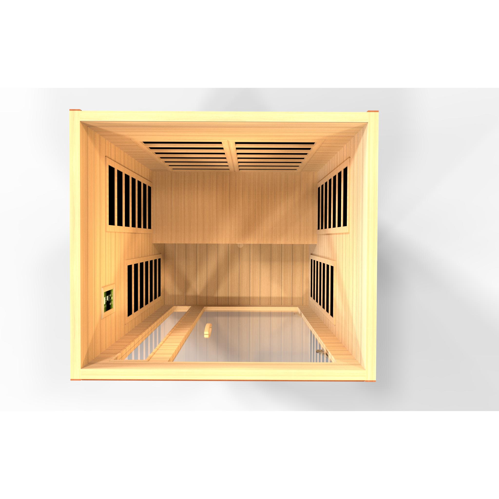 Dynamic Cordoba 2 Person Ultra Low EMF Far Infrared Sauna by Golden Designs (DYN-6203-01)