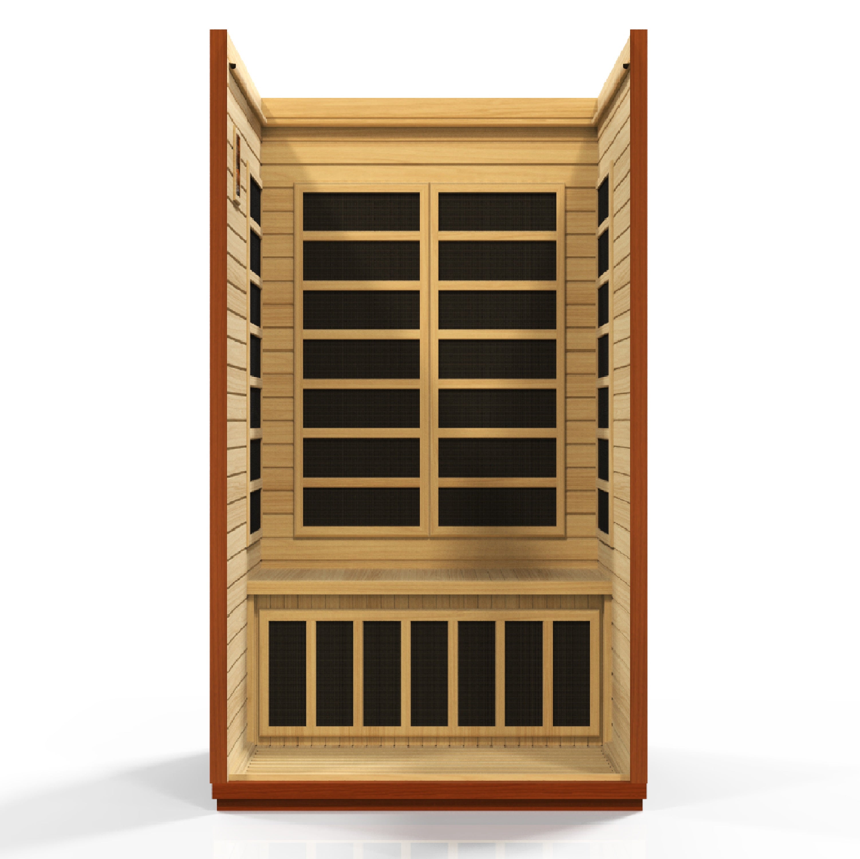 Dynamic San Marino Elite 2-person Ultra Low EMF (Between 3-5MG) FAR Infrared Sauna (Canadian Hemlock) (DYN-6206-01 Elite)