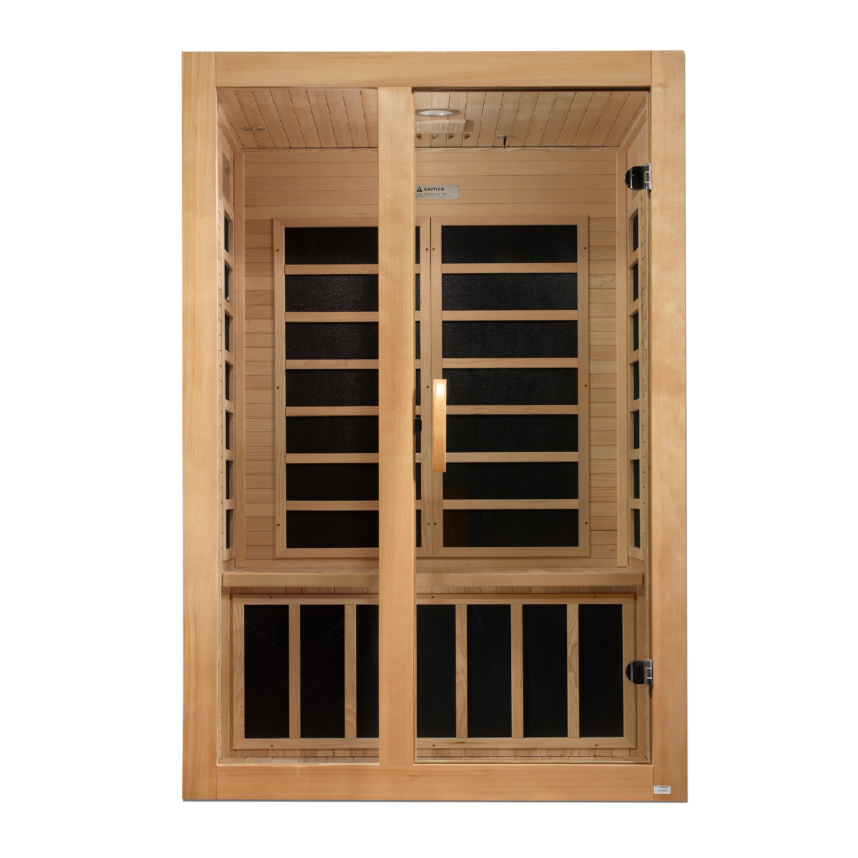 Dynamic Santiago 2-person Low EMF (Between 5-10MG) FAR Infrared Sauna (Canadian Hemlock) (DYN-6209-01)