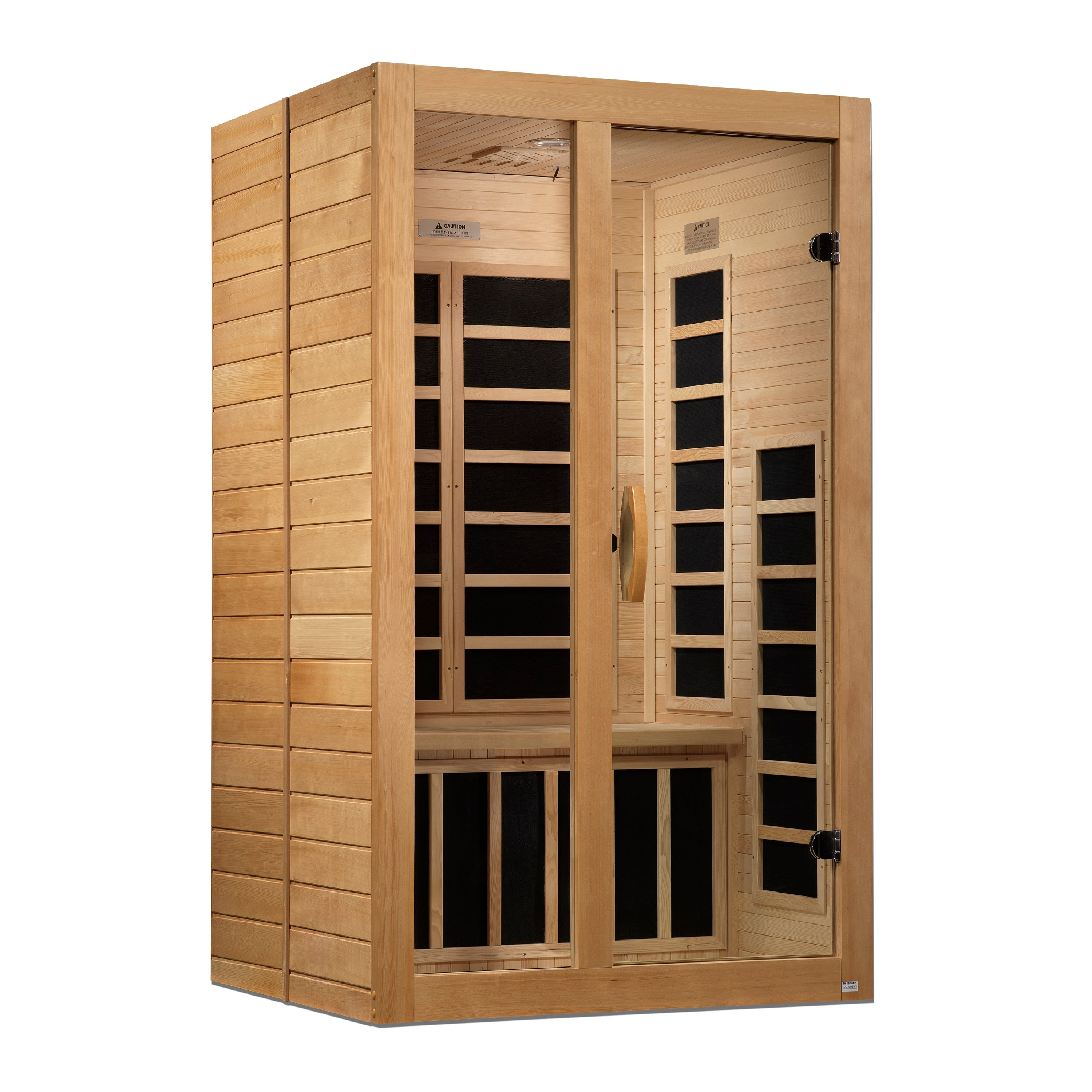 Dynamic Santiago 2-person Low EMF (Between 5-10MG) FAR Infrared Sauna (Canadian Hemlock) (DYN-6209-01)