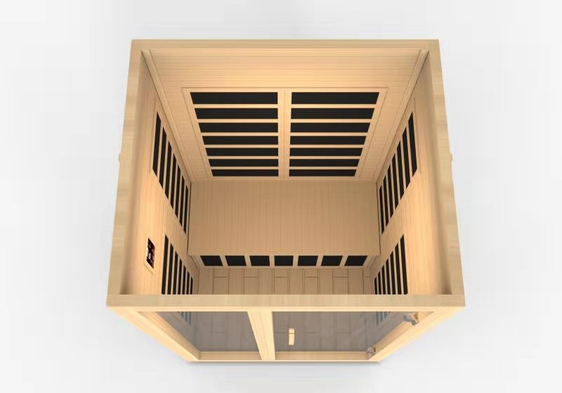 Dynamic Santiago 2-person Low EMF (Between 5-10MG) FAR Infrared Sauna (Canadian Hemlock) (DYN-6209-01)