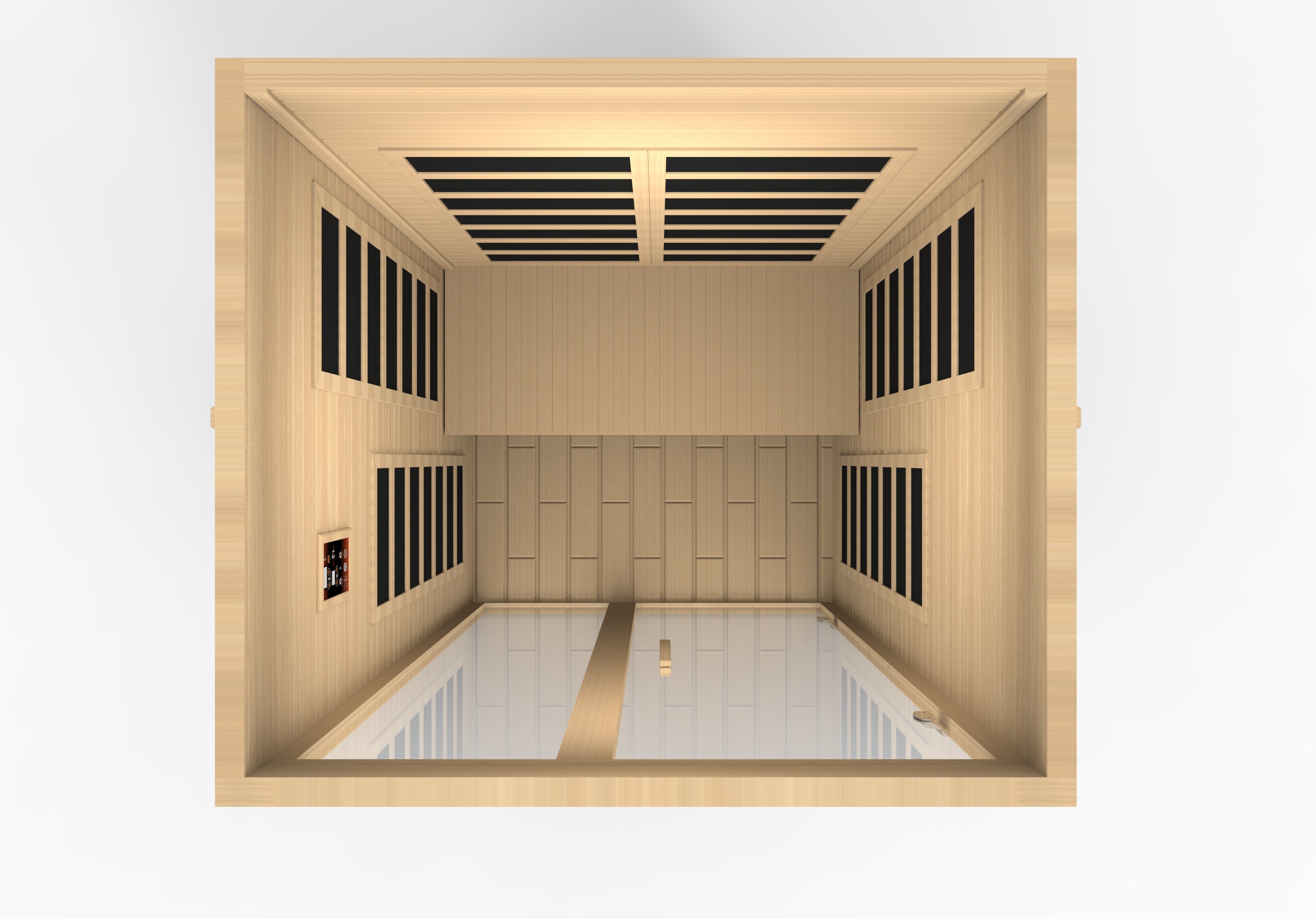Dynamic Santiago 2-person Low EMF (Between 5-10MG) FAR Infrared Sauna (Canadian Hemlock) (DYN-6209-01)
