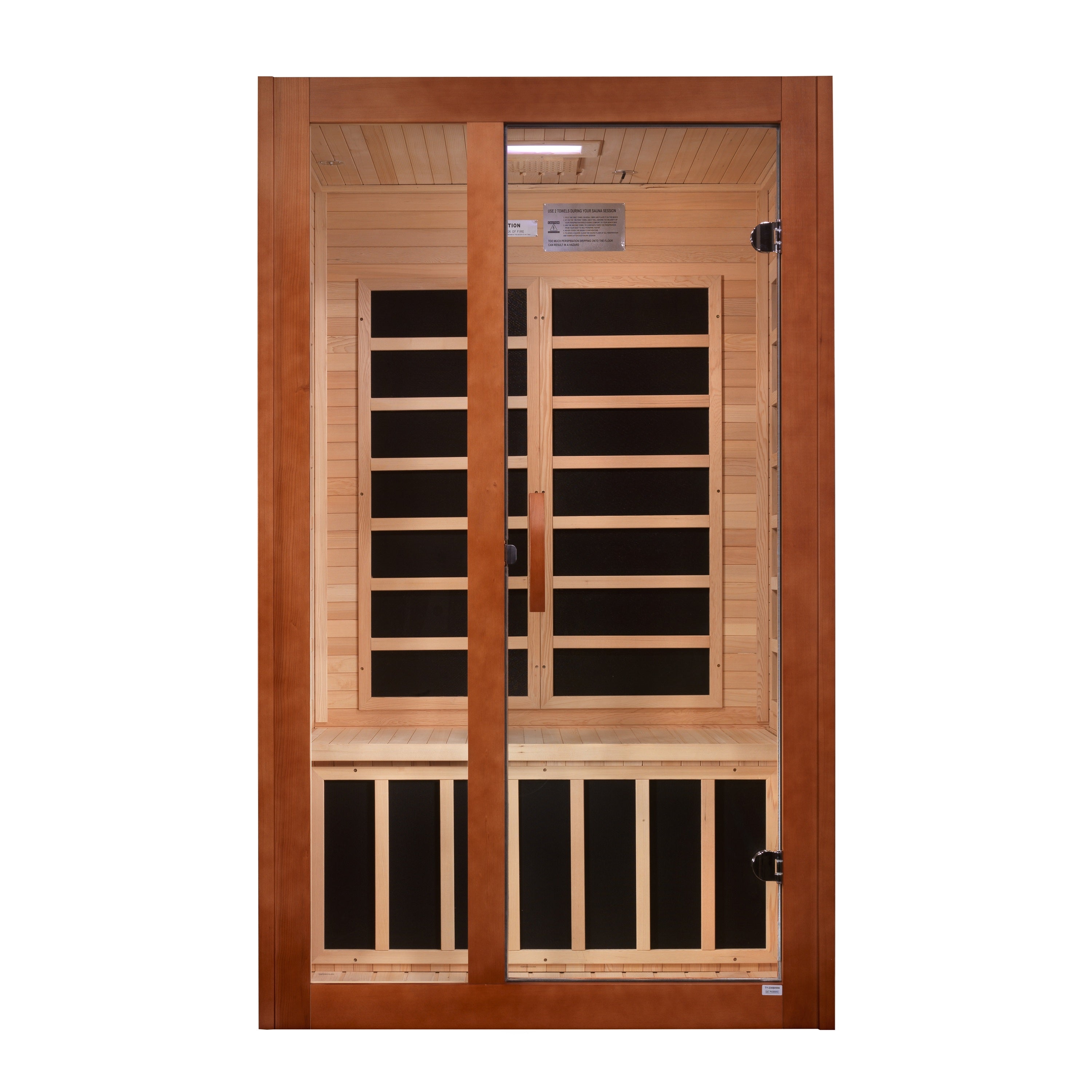 Dynamic Santiago Elite 2-person Ultra Low EMF (Between 3-5MG) FAR Infrared Sauna (Canadian Hemlock) (DYN-6209-02 Elite)