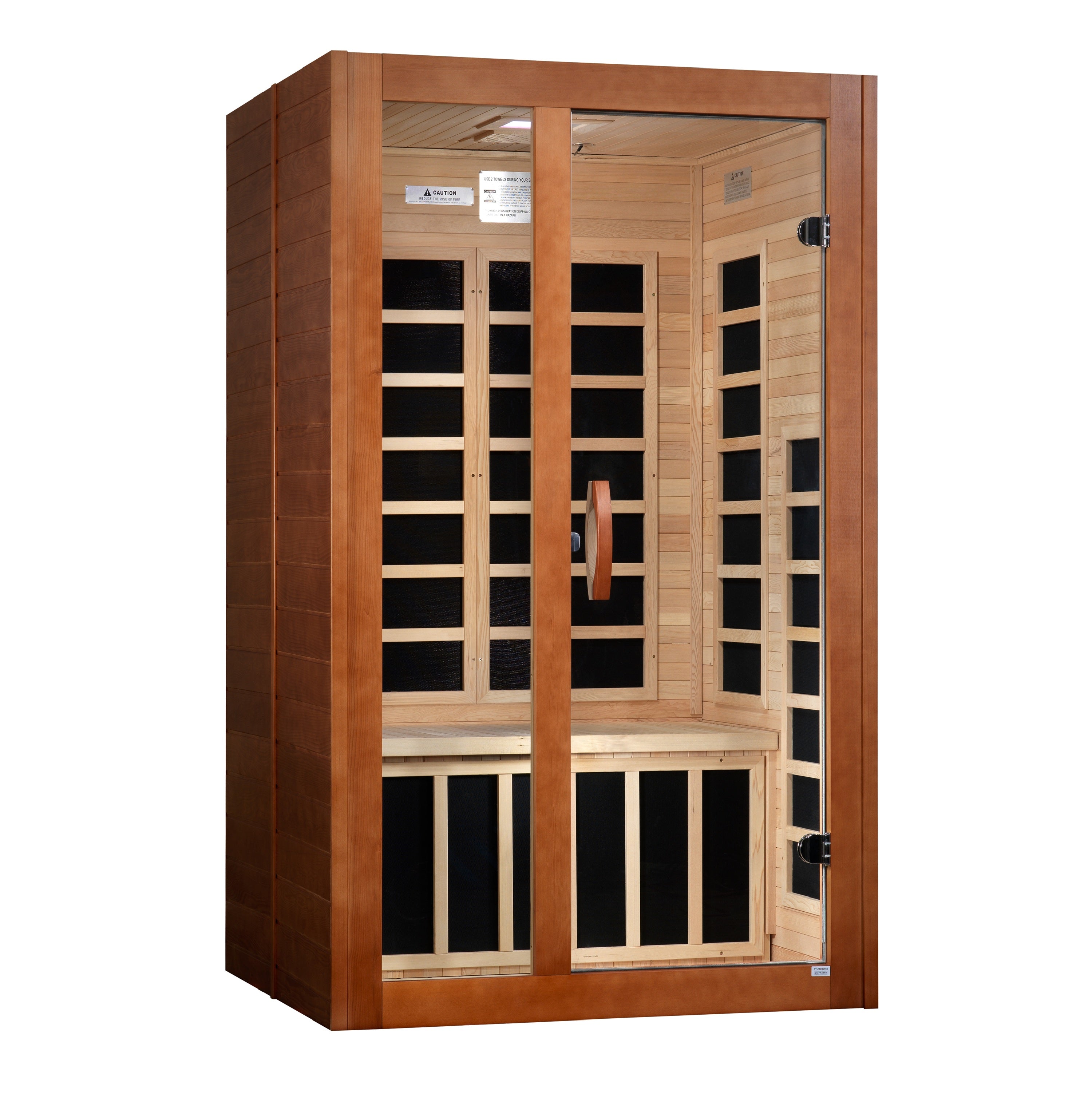 Dynamic Santiago Elite 2-person Ultra Low EMF (Between 3-5MG) FAR Infrared Sauna (Canadian Hemlock) (DYN-6209-02 Elite)