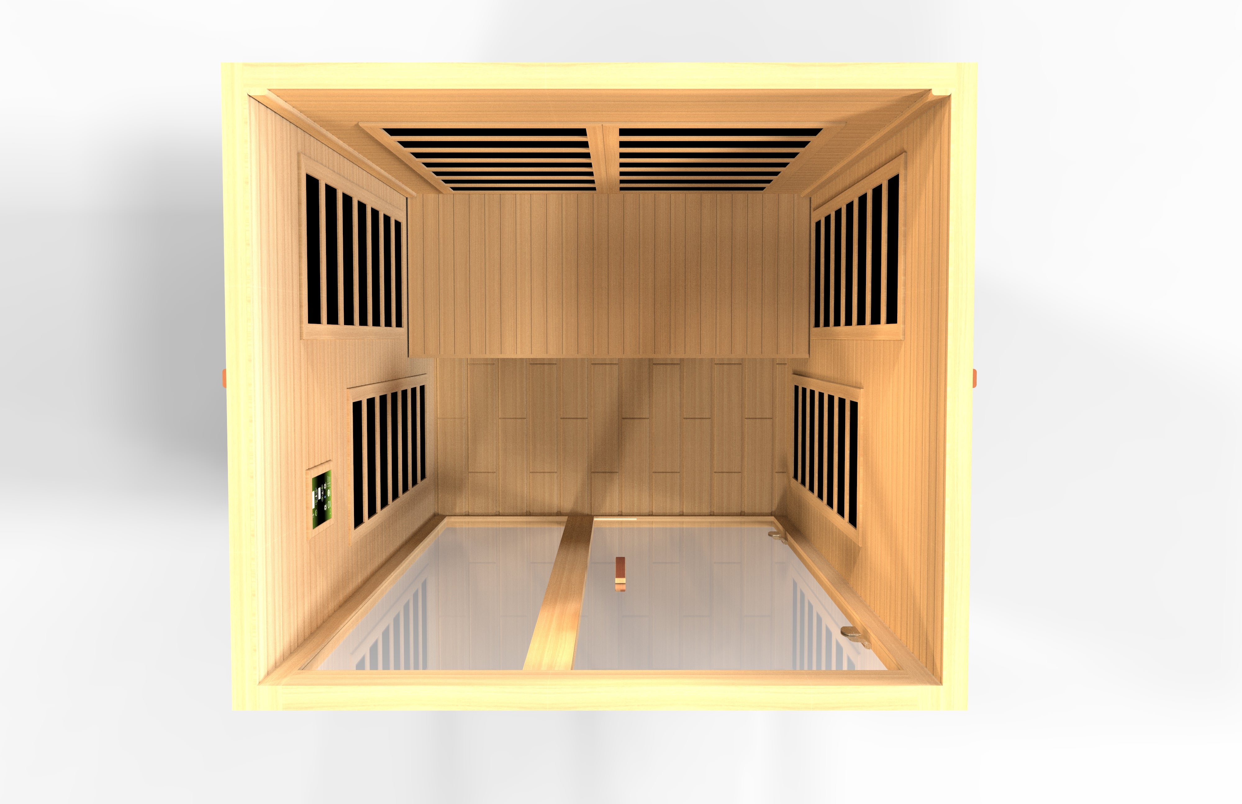 Dynamic Santiago Elite 2-person Ultra Low EMF (Between 3-5MG) FAR Infrared Sauna (Canadian Hemlock) (DYN-6209-02 Elite)