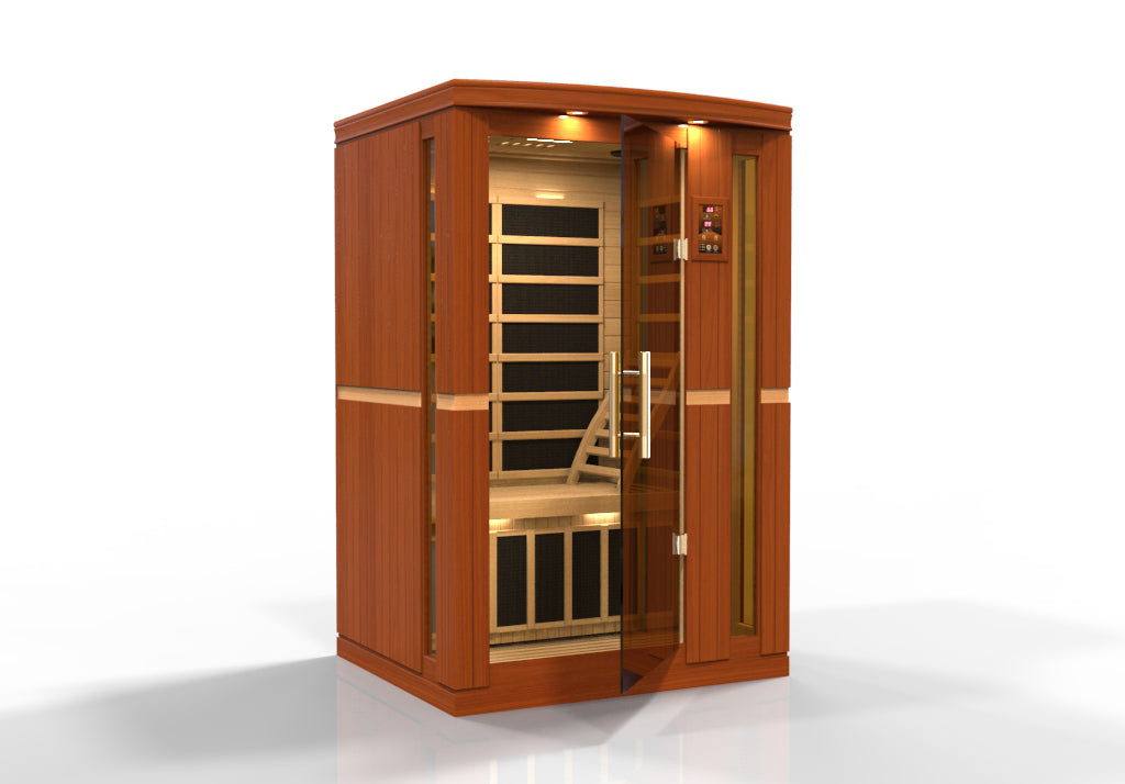 Dynamic Vittoria Elite 2-person Ultra Low EMF (Between 3-5MG) FAR Infrared Sauna (Canadian Hemlock) (DYN-6220-01 Elite)
