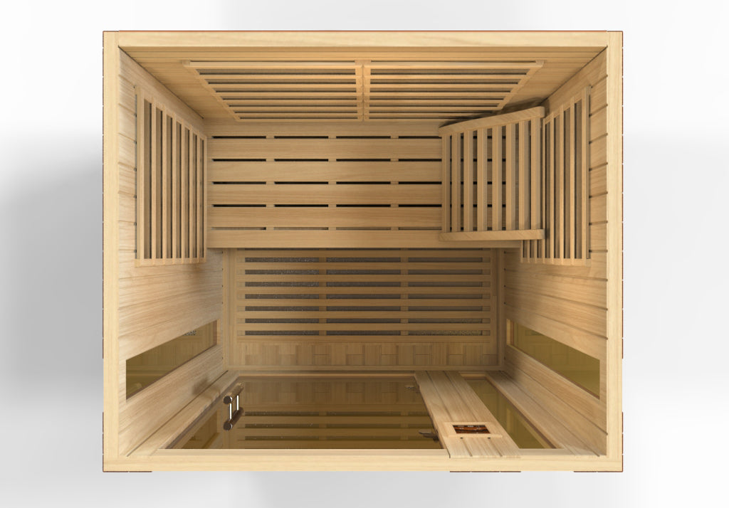 Dynamic Vittoria Elite 2-person Ultra Low EMF (Between 3-5MG) FAR Infrared Sauna (Canadian Hemlock) (DYN-6220-01 Elite)