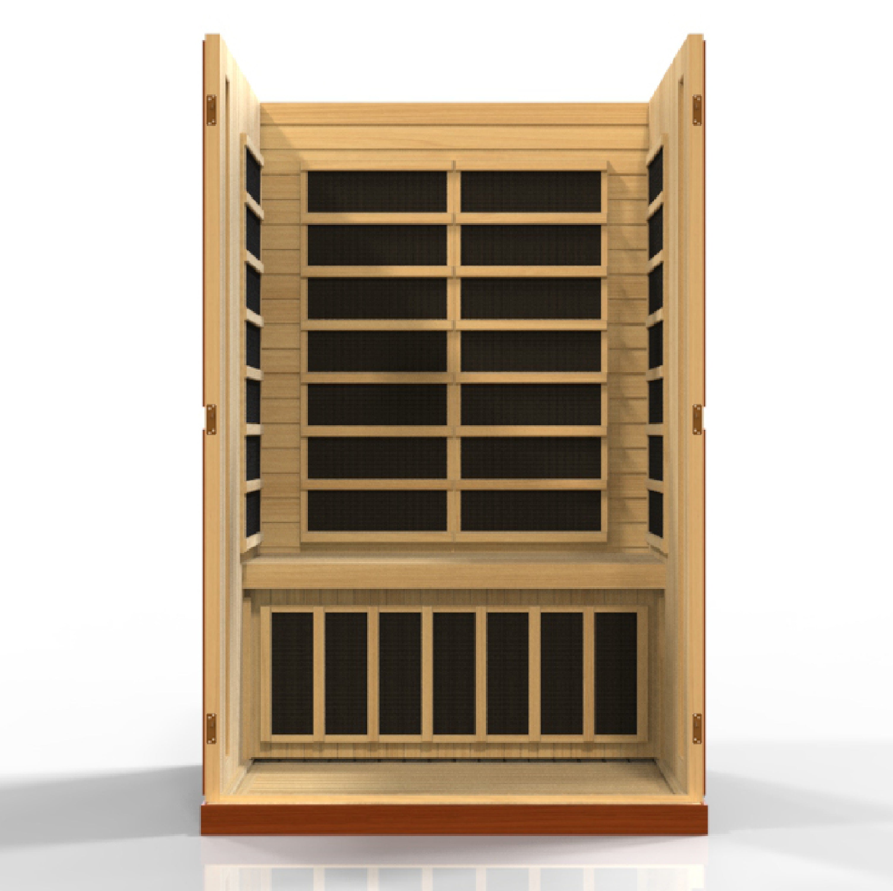 Dynamic Vittoria 2-person Low EMF (Between 5-10MG) FAR Infrared Sauna (Canadian Hemlock) (DYN-6220-01)