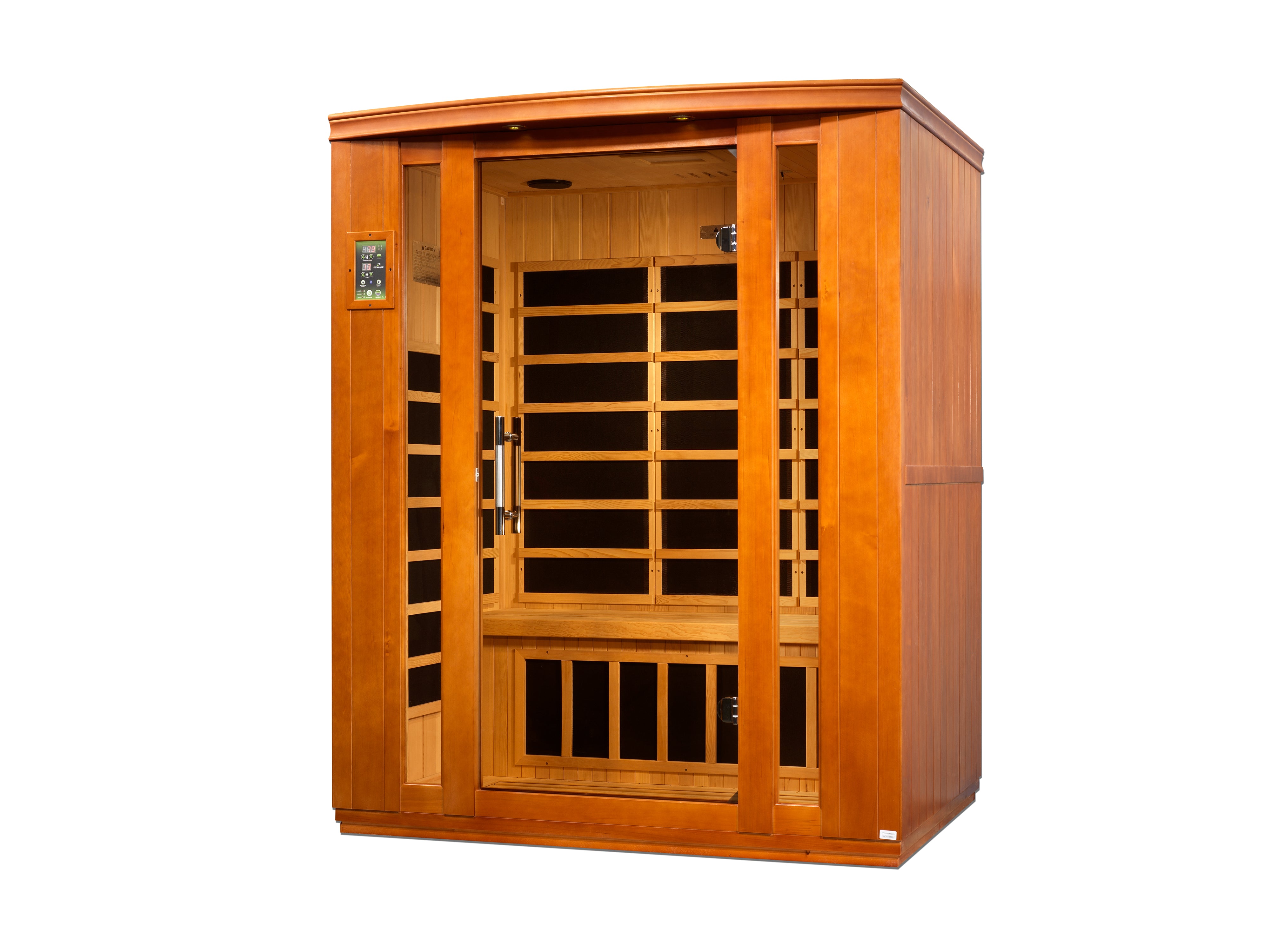 Dynamic Bellagio 3-person Low EMF (Between 5-10MG) FAR Infrared Sauna (Canadian Hemlock) (DYN-6306-02)