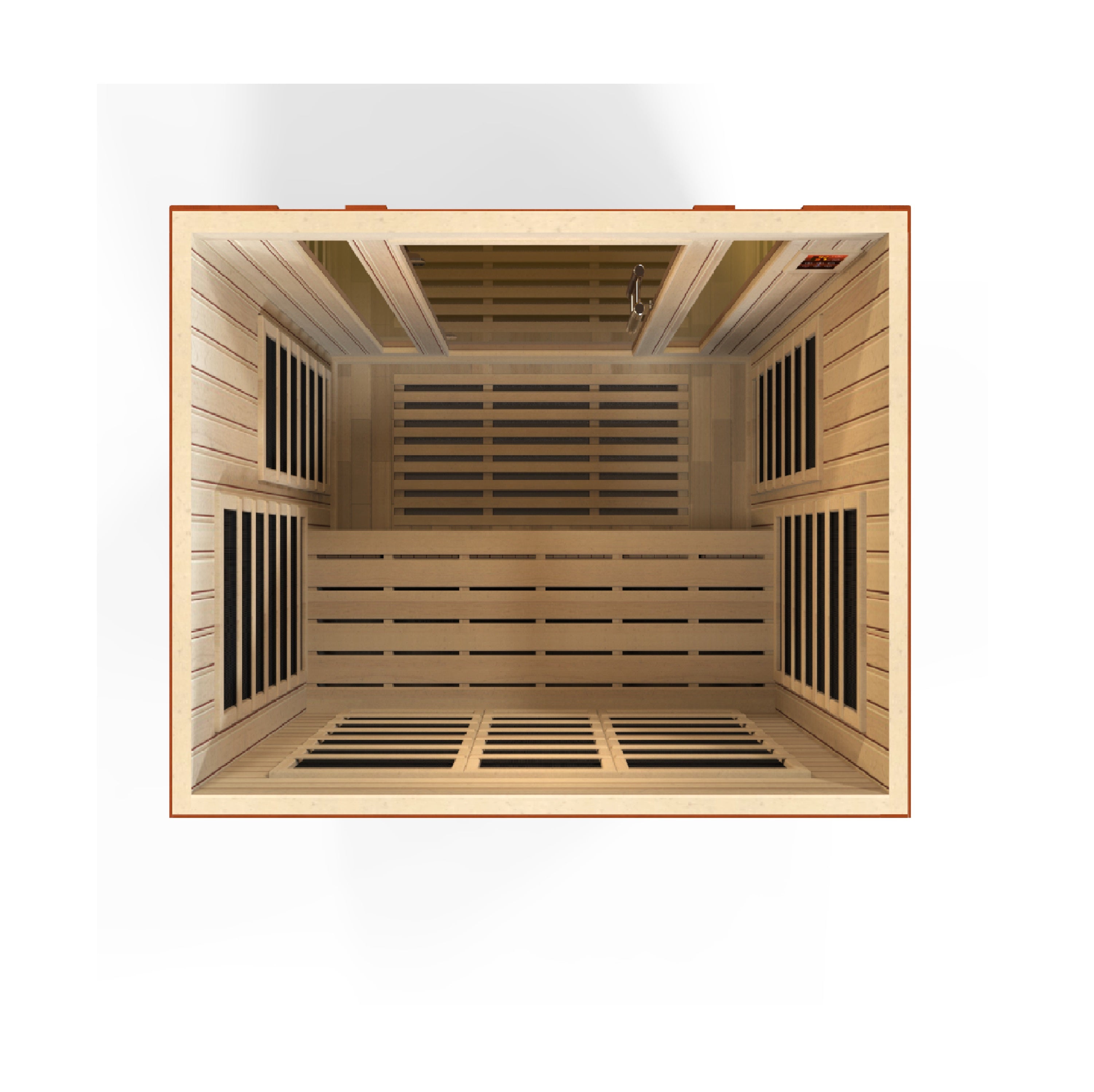 Dynamic Bellagio 3-person Low EMF (Between 5-10MG) FAR Infrared Sauna (Canadian Hemlock) (DYN-6306-02)