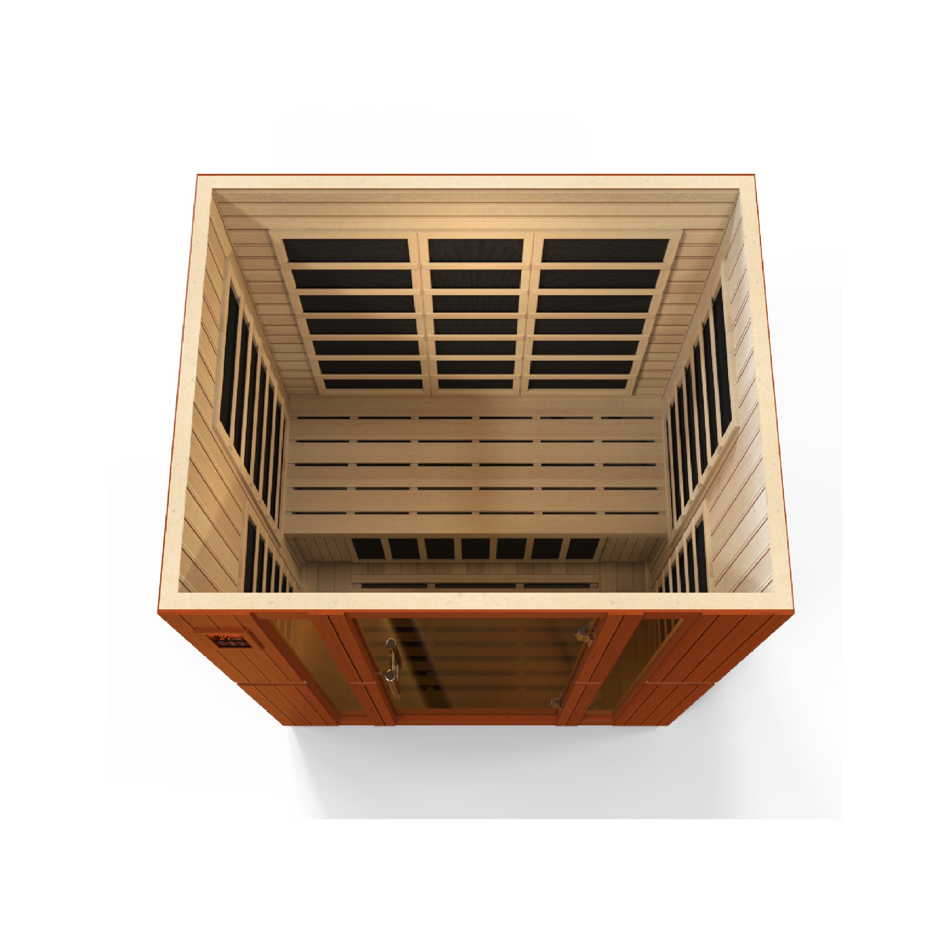 Dynamic Bellagio 3-person Low EMF (Between 5-10MG) FAR Infrared Sauna (Canadian Hemlock) (DYN-6306-02)