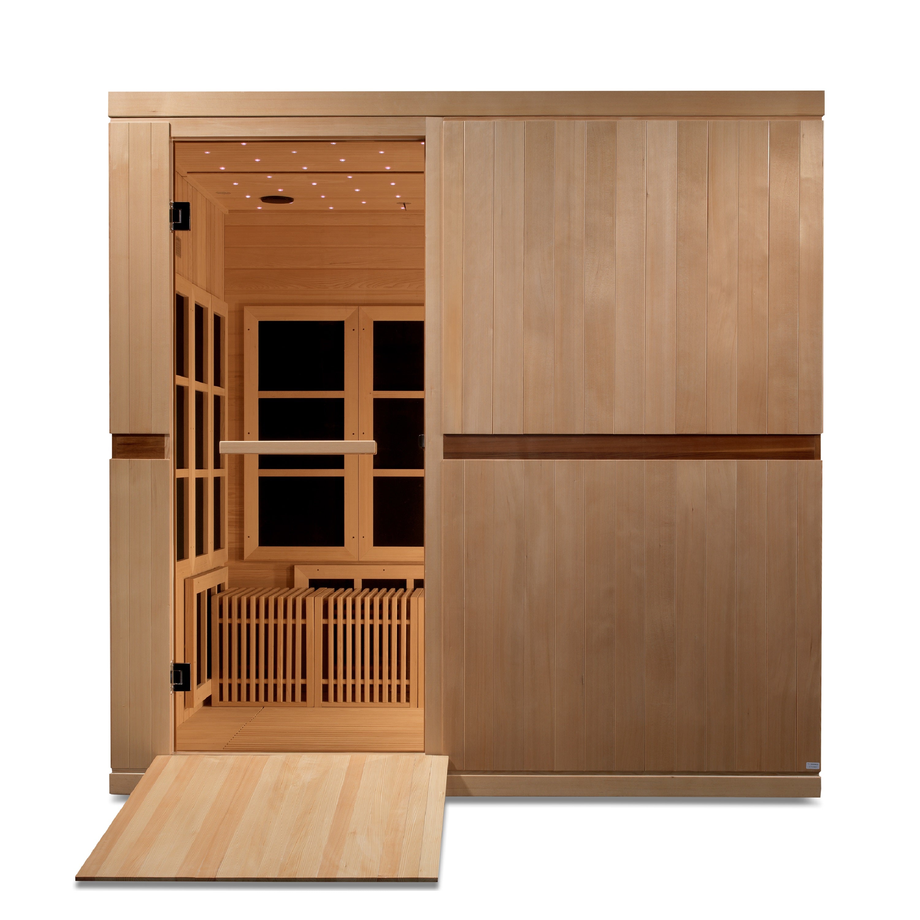 Golden Designs Catalonia 8-person PureTech™ Near Zero EMF (Under 3MG) FAR Infrared Sauna (Canadian Hemlock) (GDI-6880-02)