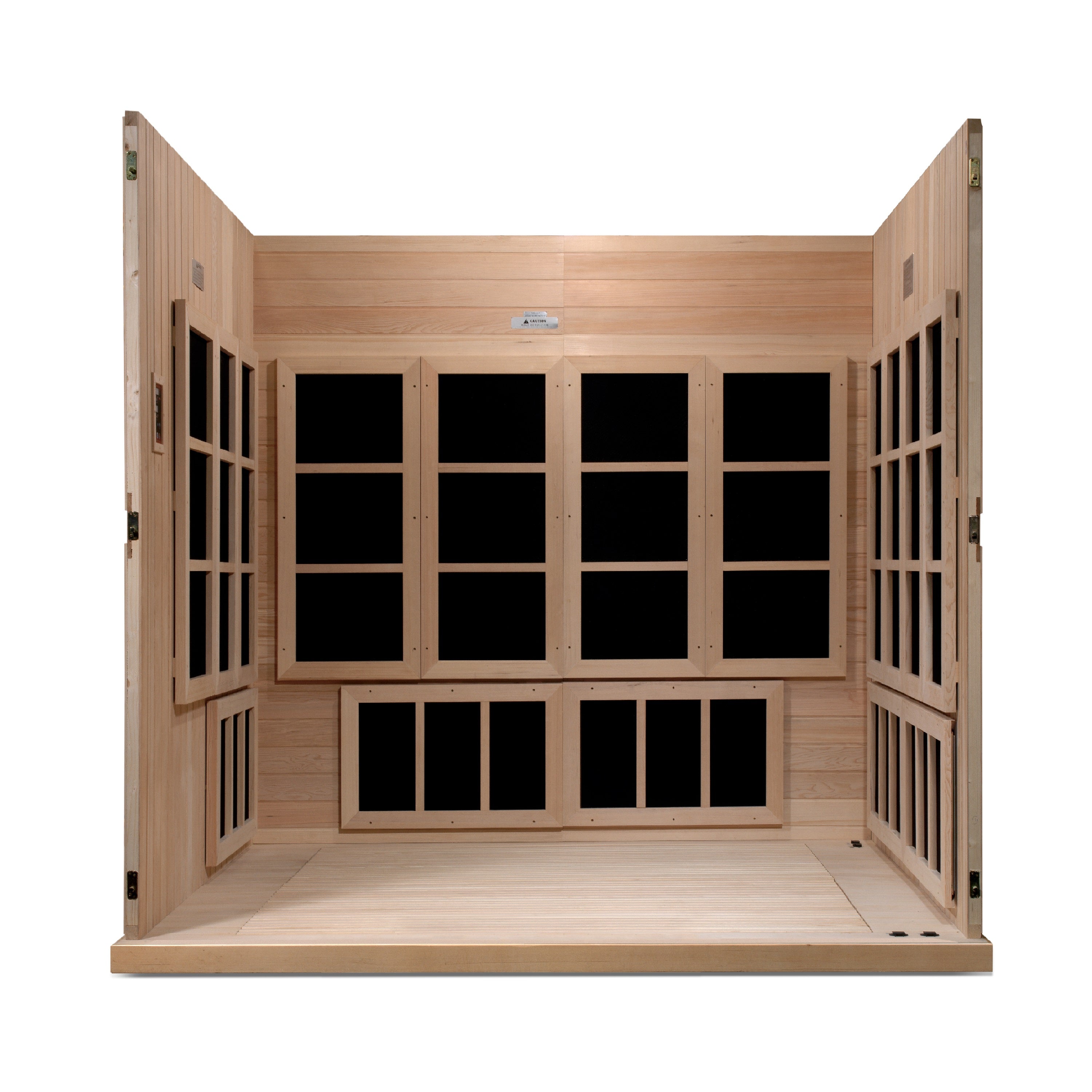 Golden Designs Catalonia 8-person PureTech™ Near Zero EMF (Under 3MG) FAR Infrared Sauna (Canadian Hemlock) (GDI-6880-02)