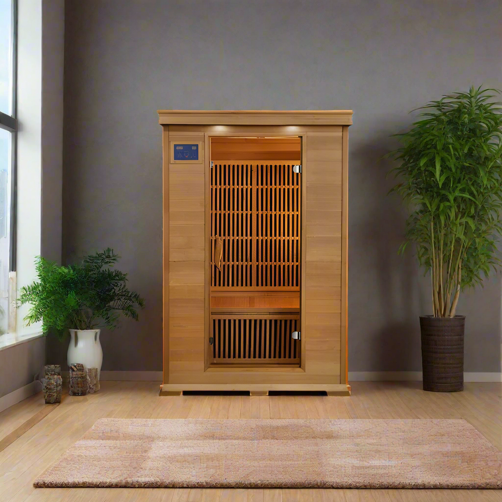 SunRay Evansport 2-Person Indoor Infrared Sauna - Image 1