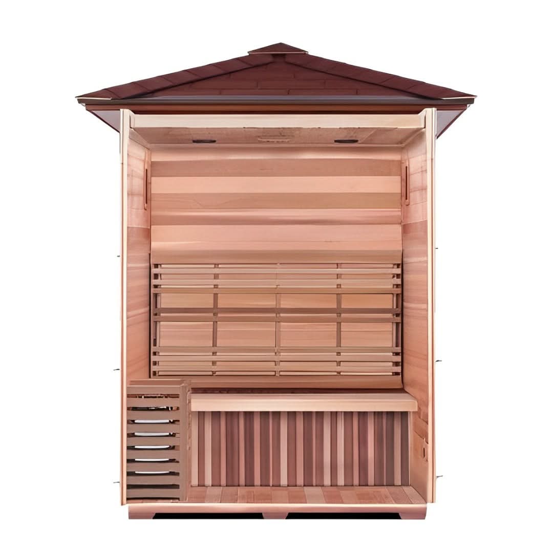 SunRay Freeport 3-Person Outdoor Traditional Sauna - Image 3