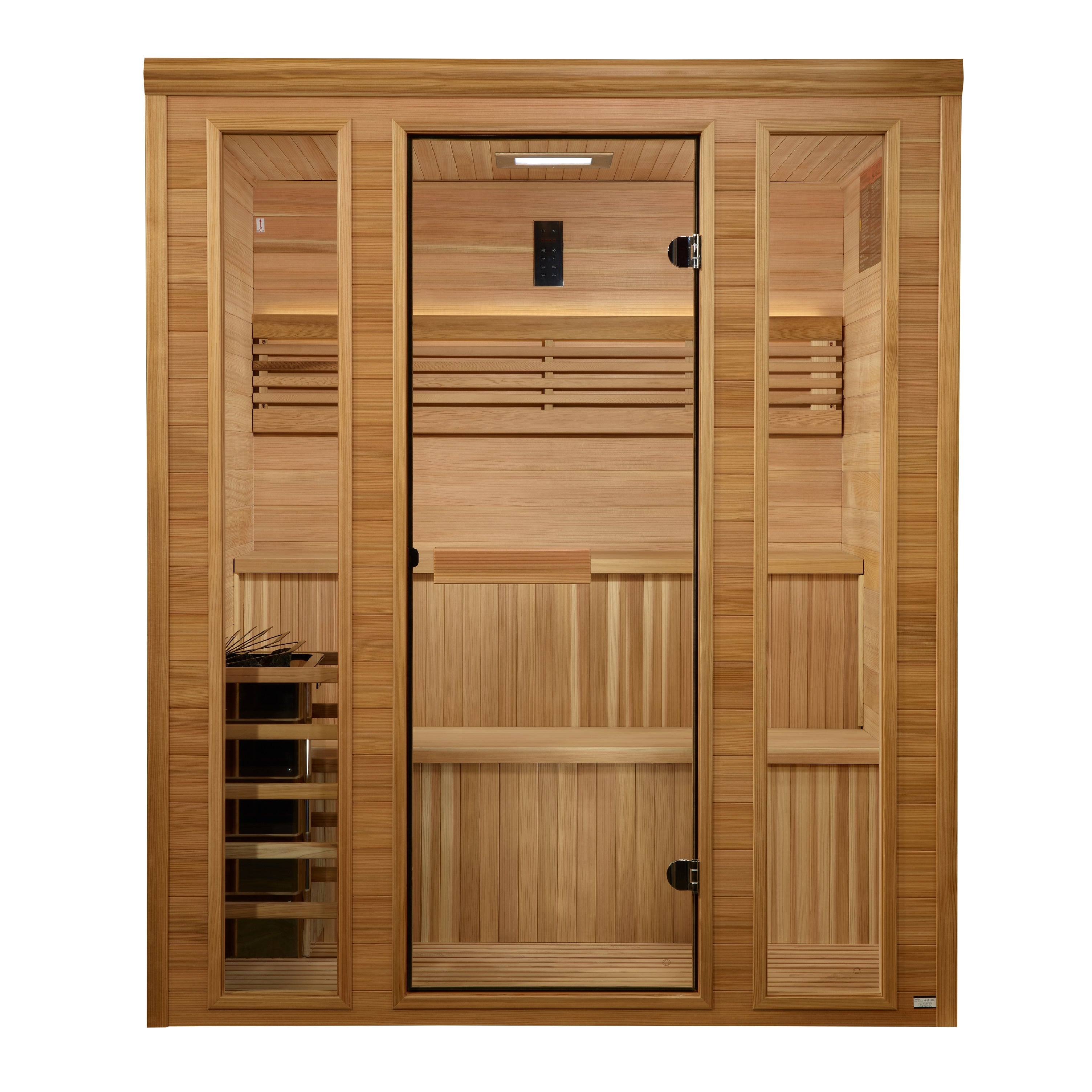 Golden Designs 2025 "Engelberg Edition" 4 - 6 Person Traditional Steam Sauna (GDI-7060-01) - Pacific Premium Clear Cedar (GDI-7060-01)