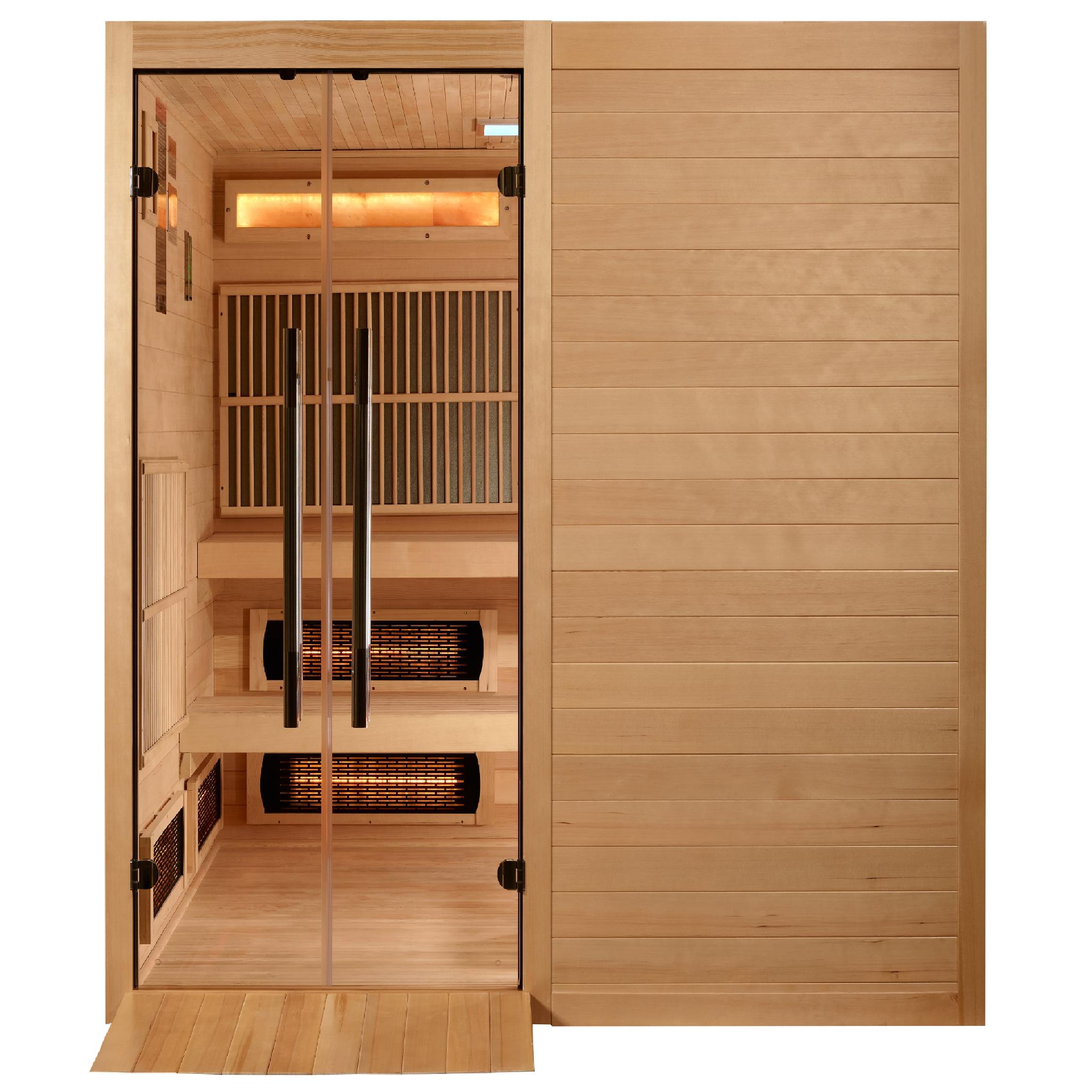 Golden Designs Toledo 6 Person Hybrid Infrared & Traditional Sauna (GDI-8360-01)