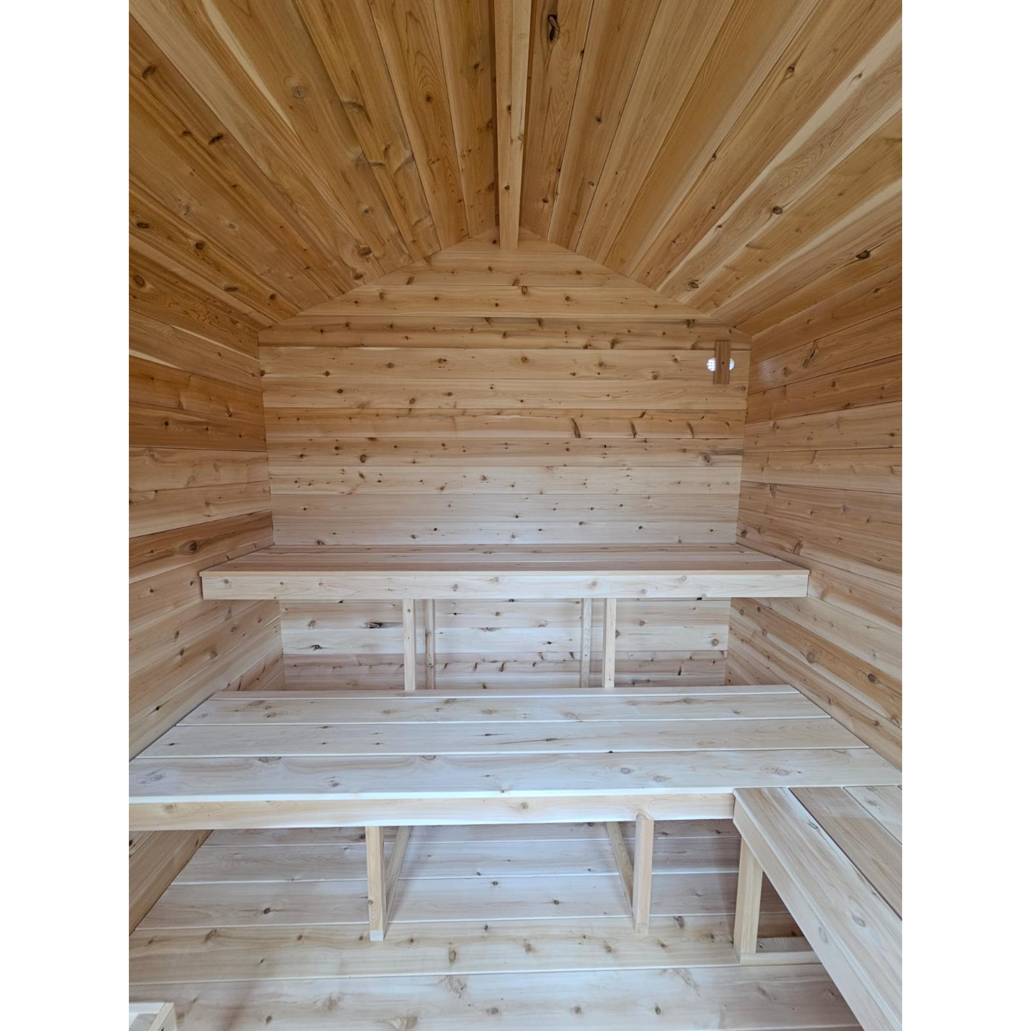 Leisurecraft Canadian Timber Georgian Cabin Sauna with Wood Burning Heater (CTC88W)