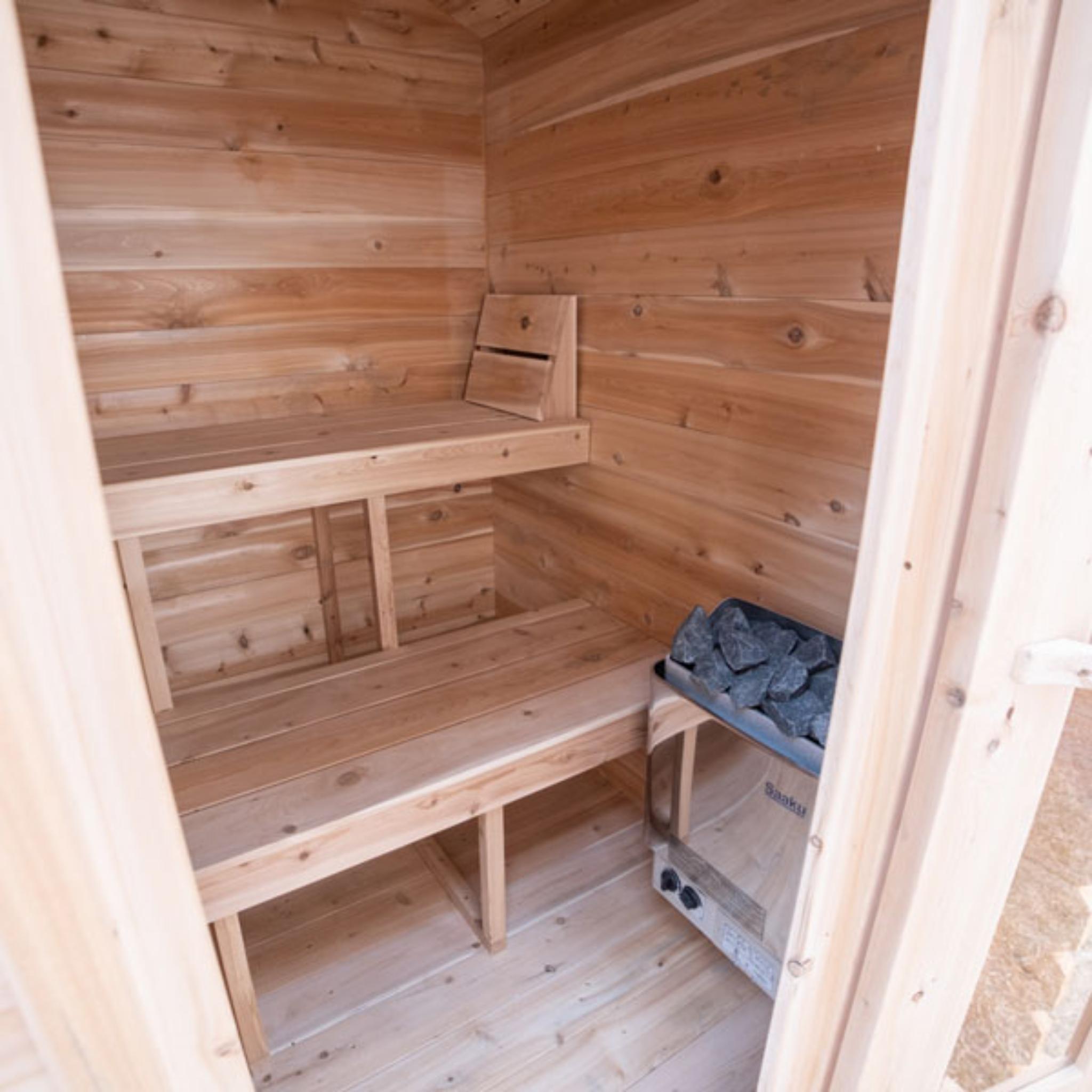 Leisurecraft Canadian Timber Granby Cabin Sauna with Electric Heater (CTC88E)