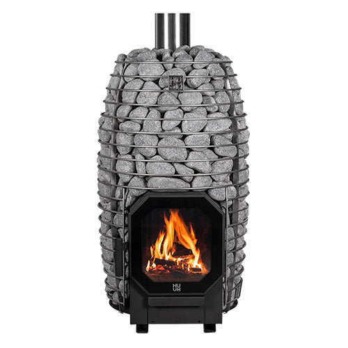 Wood-Burning Sauna Stove w/ Firebox Extension, 9.8kW