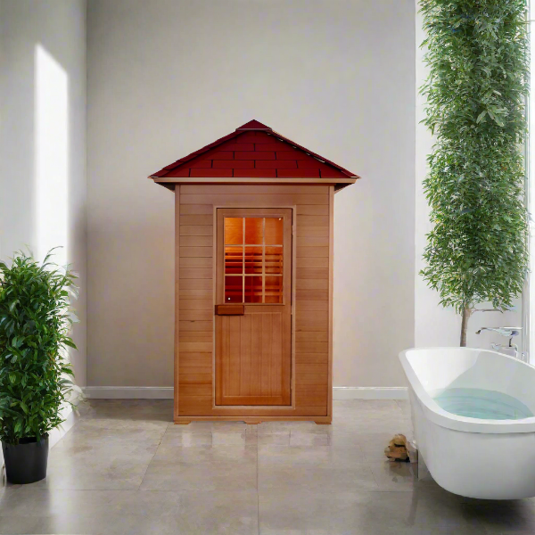 SunRay Eagle 2-Person Outdoor Traditional Sauna - Image 3