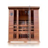 SunRay Roslyn 4-Person Indoor Infrared Sauna with Side Bench