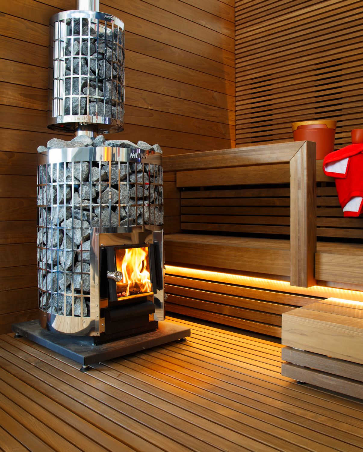 Cilindro Series 17kW Wood-Burning Sauna Stove
