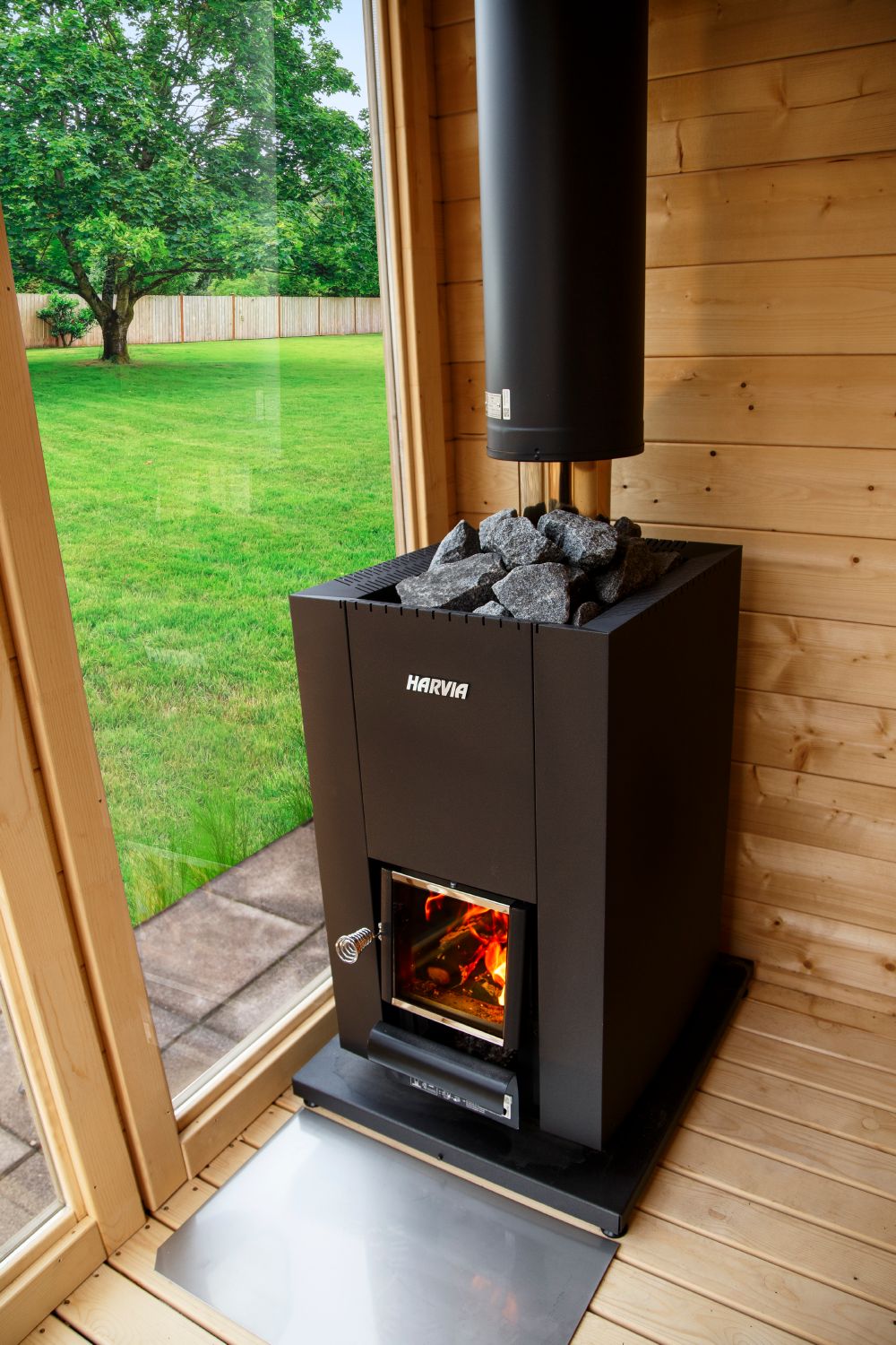 Linear Series 14.3kW Compact Wood-Burning Sauna Stove