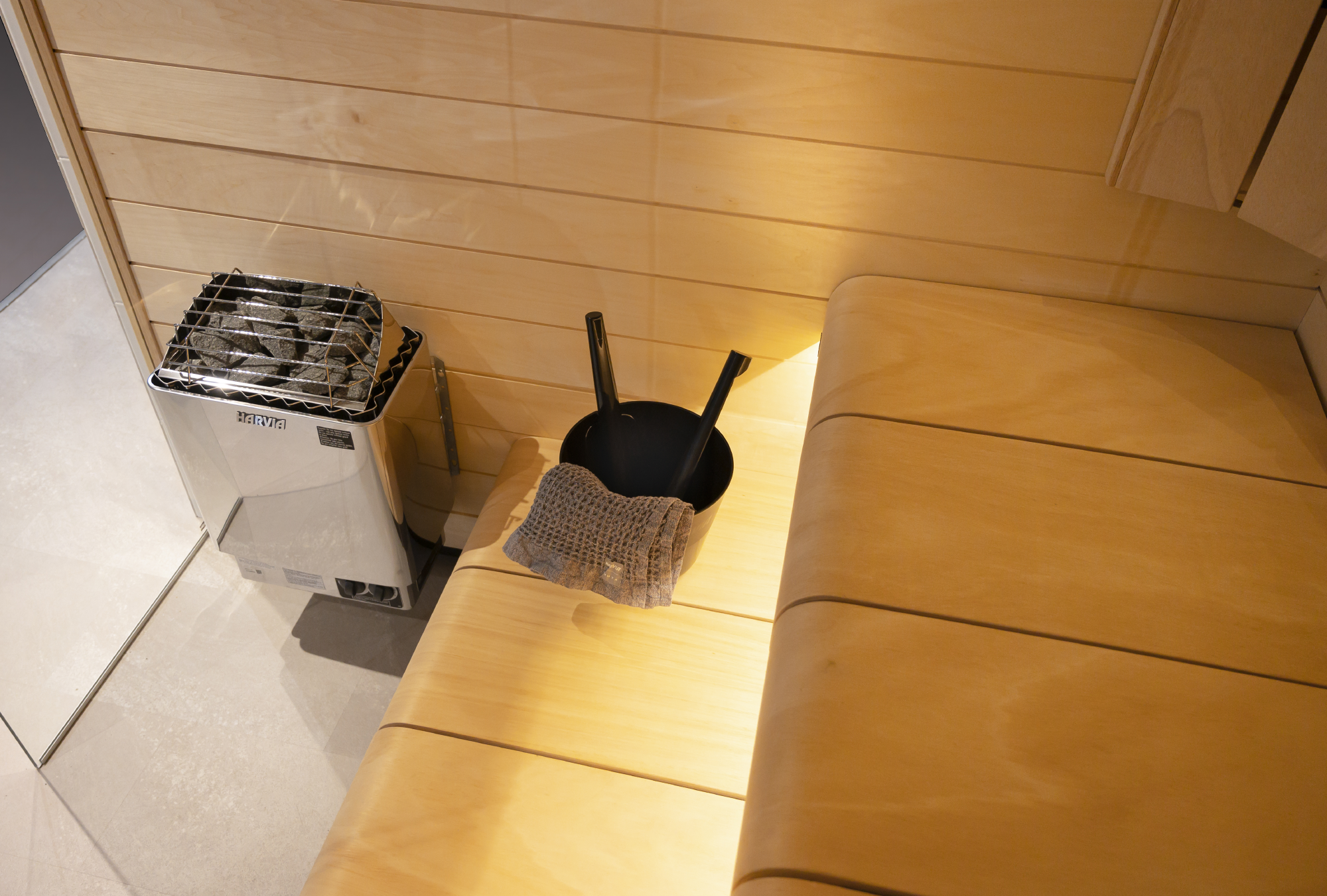 KIP Series 4.5kW Stainless Steel Sauna Heater at 240V 1PH with Built-In Time and Temperature Controls