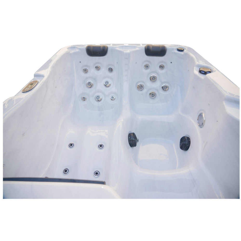 Luxury Spas Allure 3 Person Hot Tub — 29 Jet Hydrotherapy Spa (WS-7011)