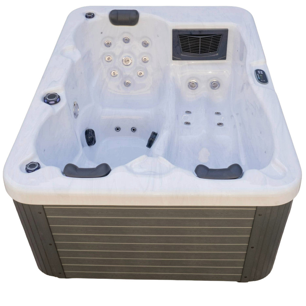 Luxury Spas Allure 3 Person Hot Tub — 29 Jet Hydrotherapy Spa (WS-7011)