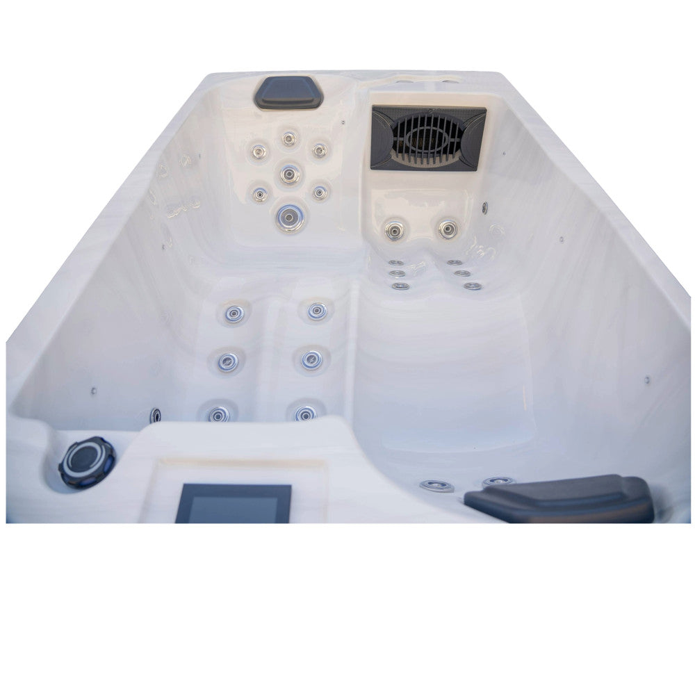 Luxury Spas Cascade 2 Person Hot Tub — 29 Jet Lounger Spa (WS-303)
