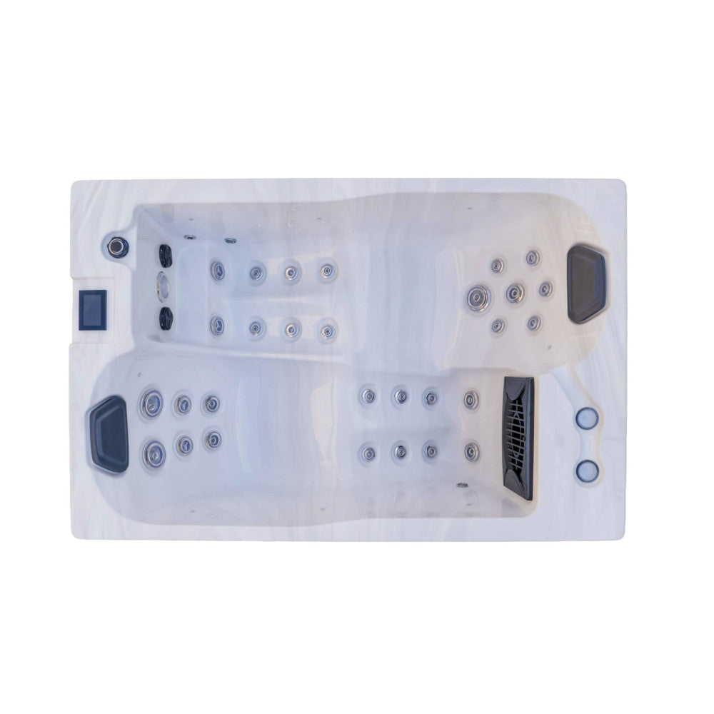 Luxury Spas Cascade 2 Person Hot Tub — 29 Jet Lounger Spa (WS-303)