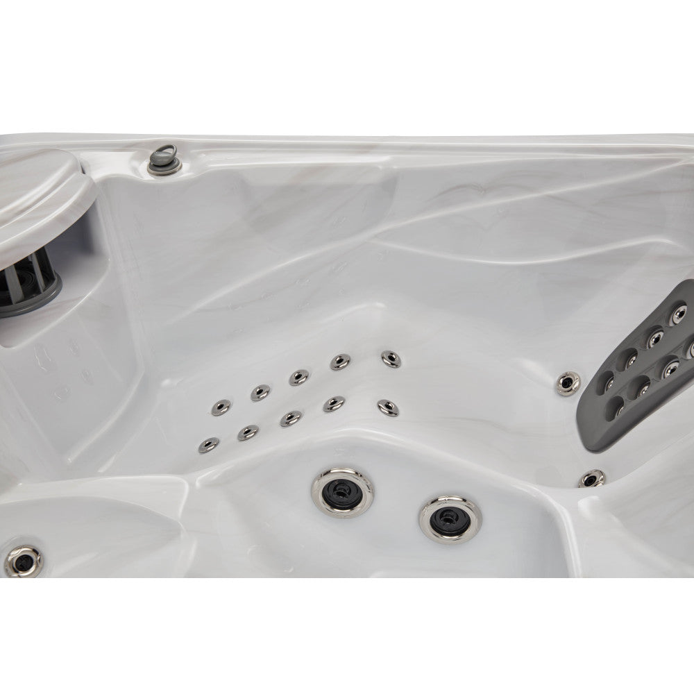 Luxury Spas Casey 3 Person Hot Tub — 47 Stainless Steel Jet Spa (WS-595)