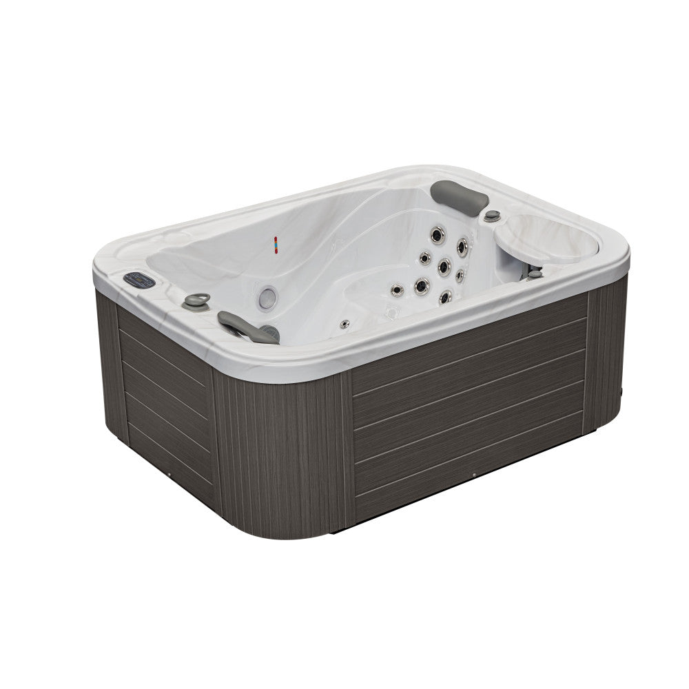 Luxury Spas Casey 3 Person Hot Tub — 47 Stainless Steel Jet Spa (WS-595)