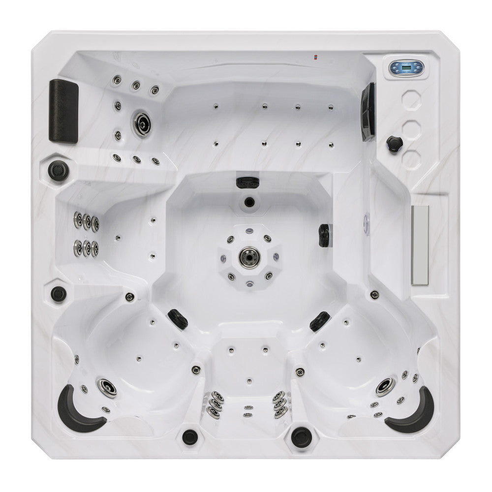 Luxury Spas Danika 5 Person Hot Tub — 84 Stainless Steel Jet Spa (WS-591)