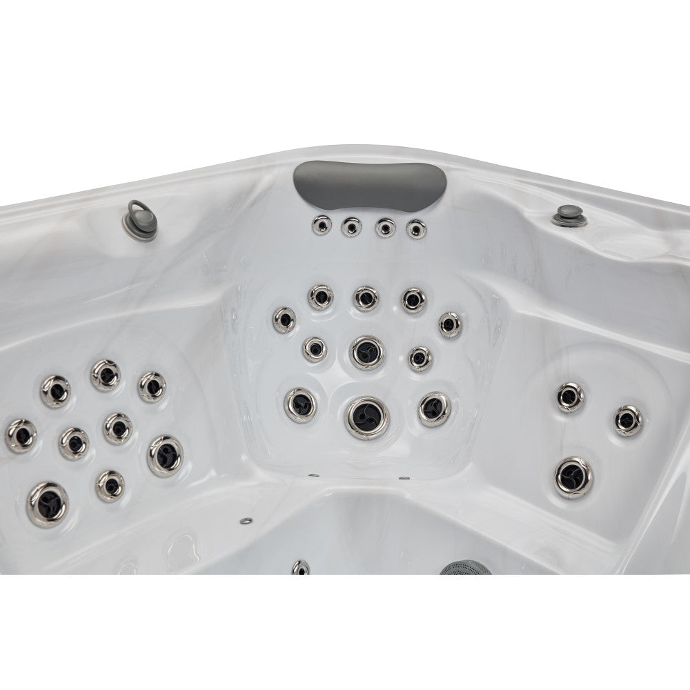 Luxury Spas Danika 5 Person Hot Tub — 84 Stainless Steel Jet Spa (WS-591)