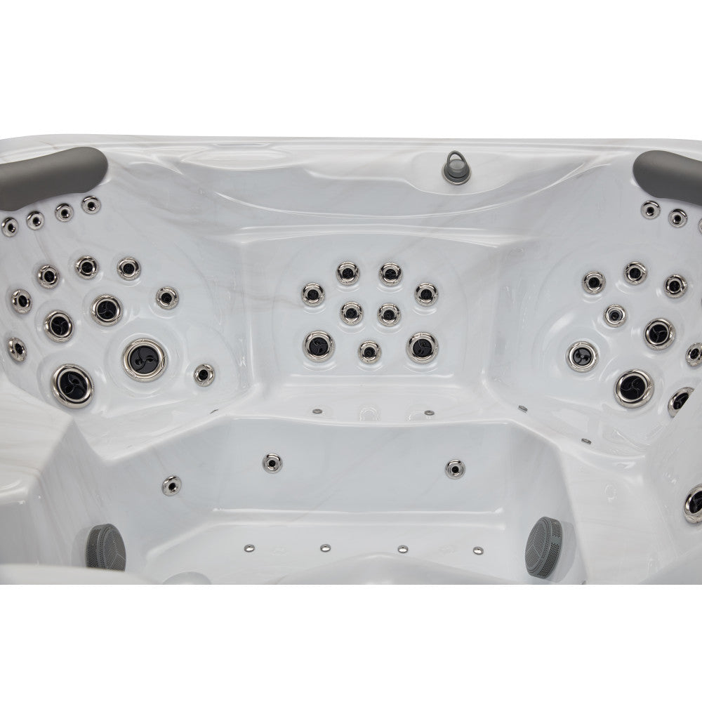 Luxury Spas Danika 5 Person Hot Tub — 84 Stainless Steel Jet Spa (WS-591)