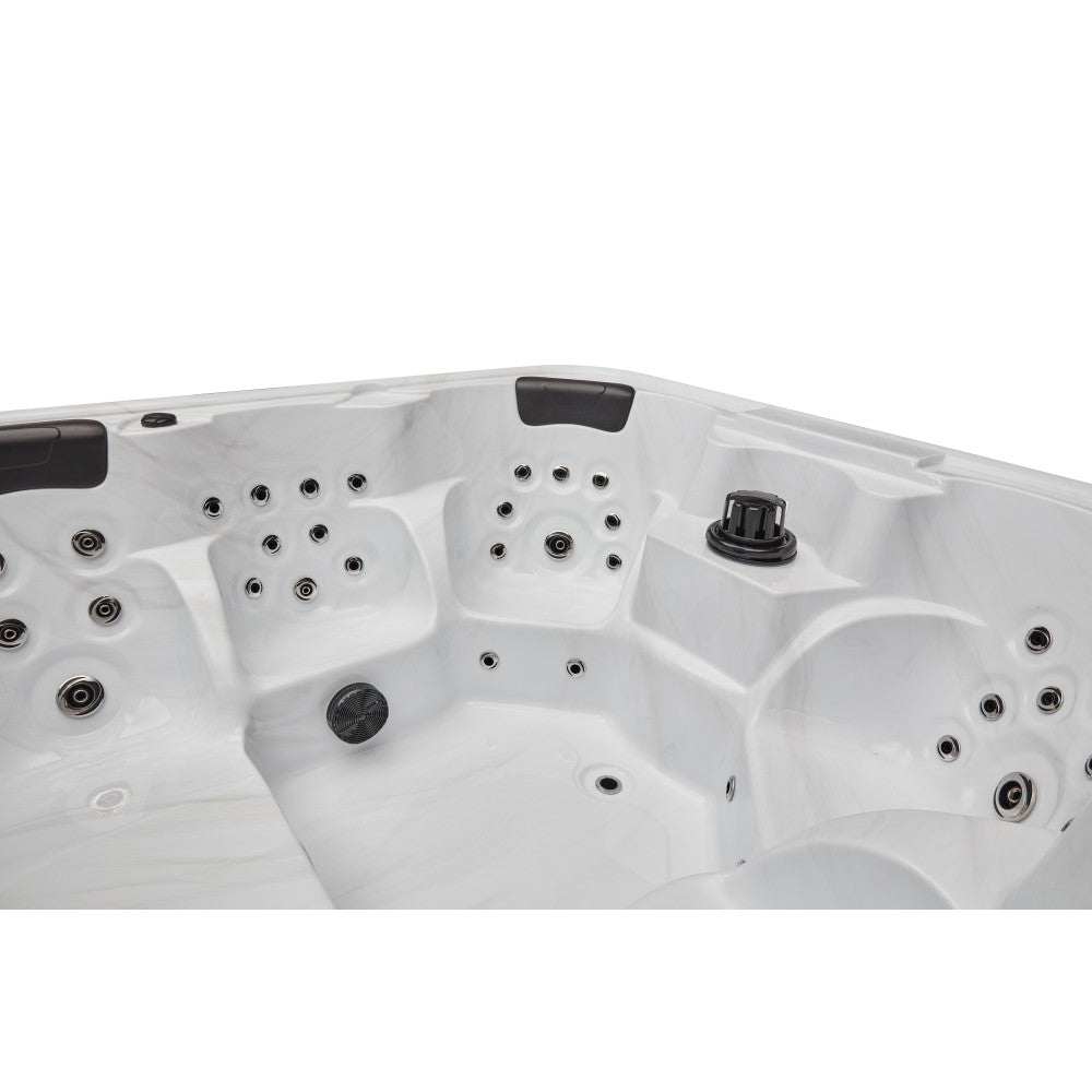 Luxury Spas Eclipse 6 Person Hot Tub — 51 Jet Hydrotherapy Spa (WS-192)