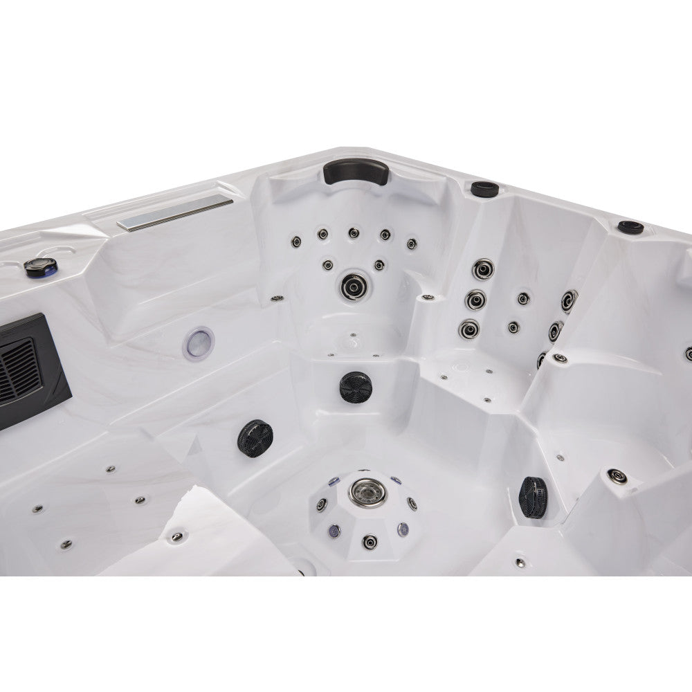 Luxury Spas Galley 5 Person Hot Tub — 60 Jet Premium Spa (WS-008)