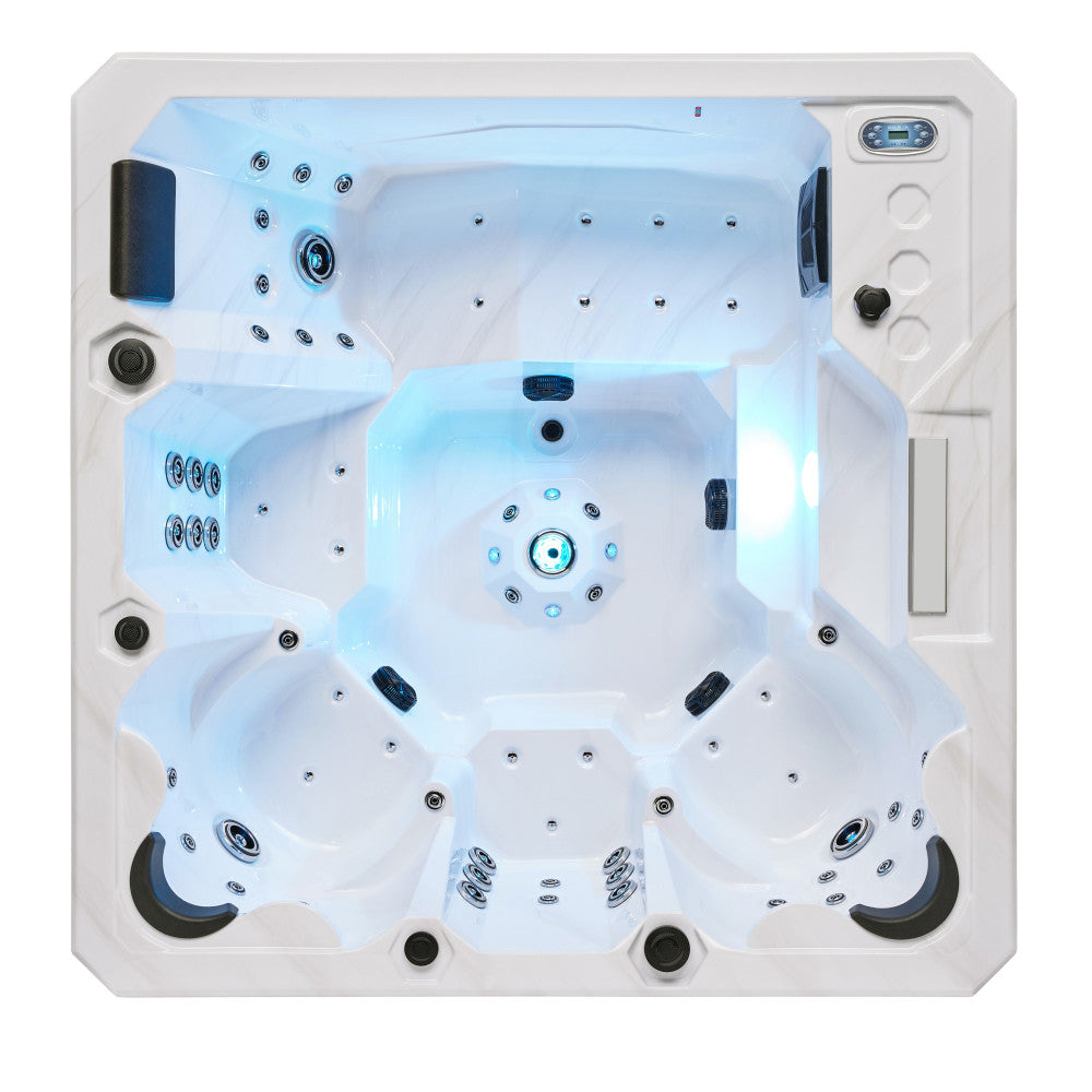Luxury Spas Galley 5 Person Hot Tub — 60 Jet Premium Spa (WS-008)