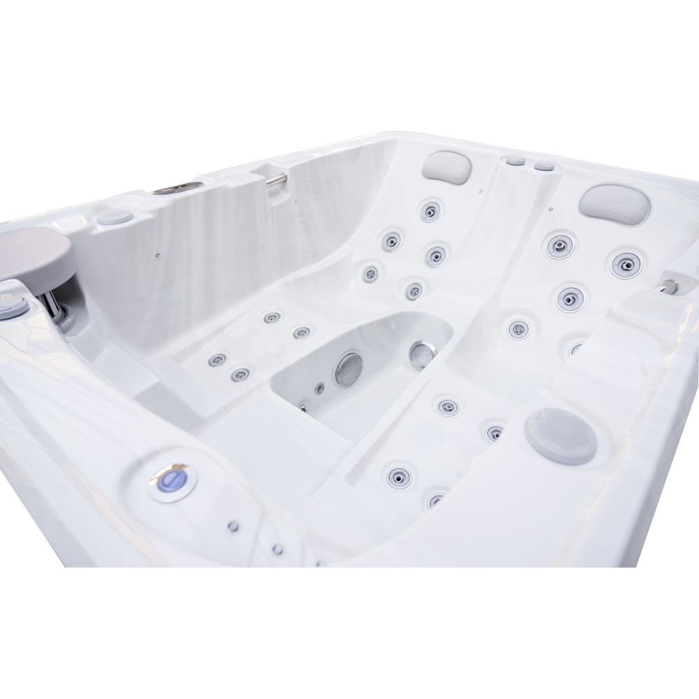 Luxury Spas Largo 3 Person Hot Tub — 54 Jet Lounger Spa (WS-002)