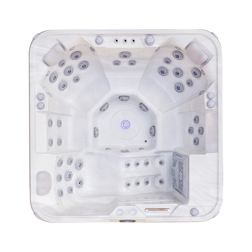 Luxury Spas Liberty 5 Person Hot Tub — 51 Jet Lounger Spa (WS-005)